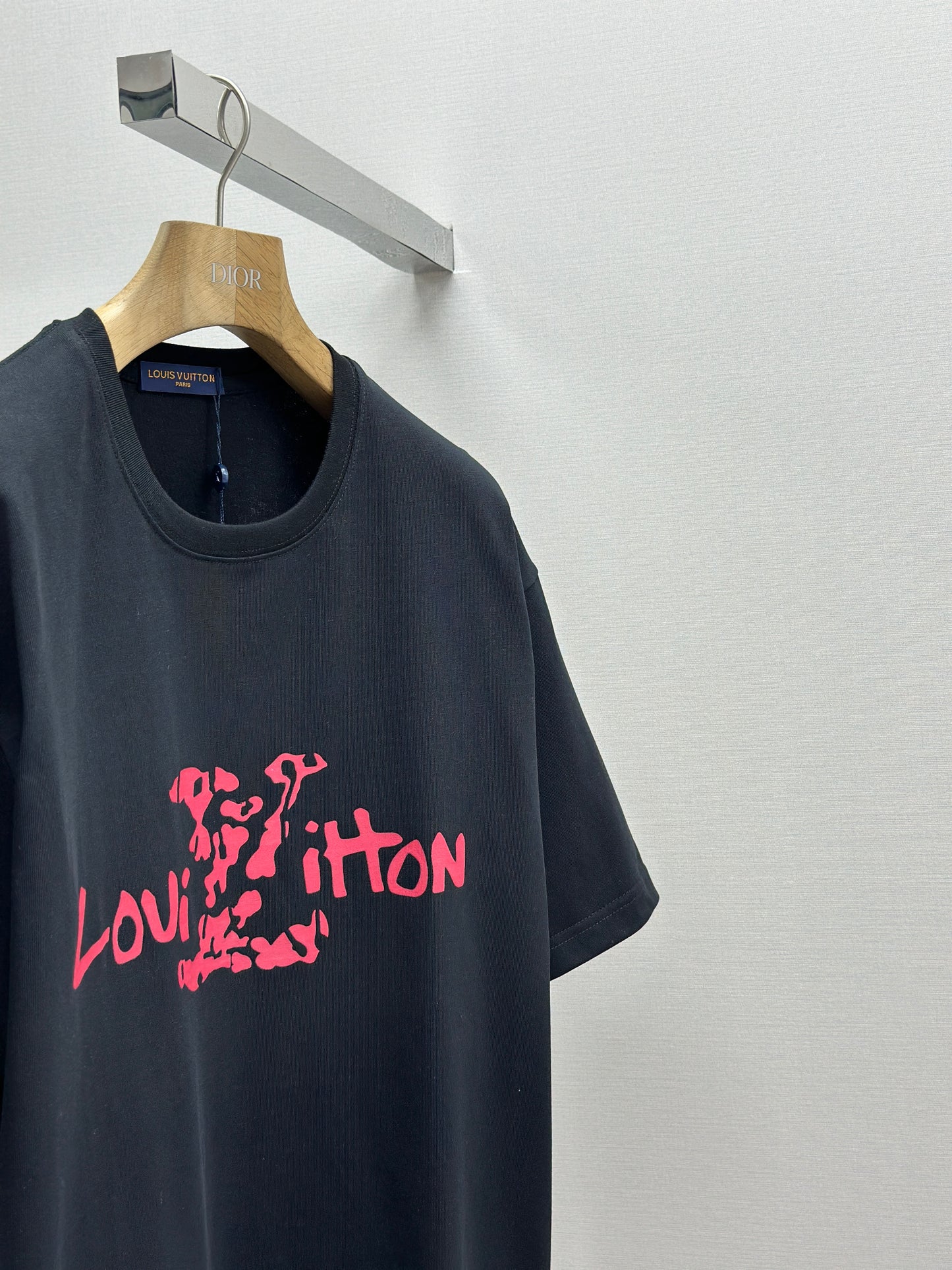 LOUI*V Logo-embossed cotton T-shirt