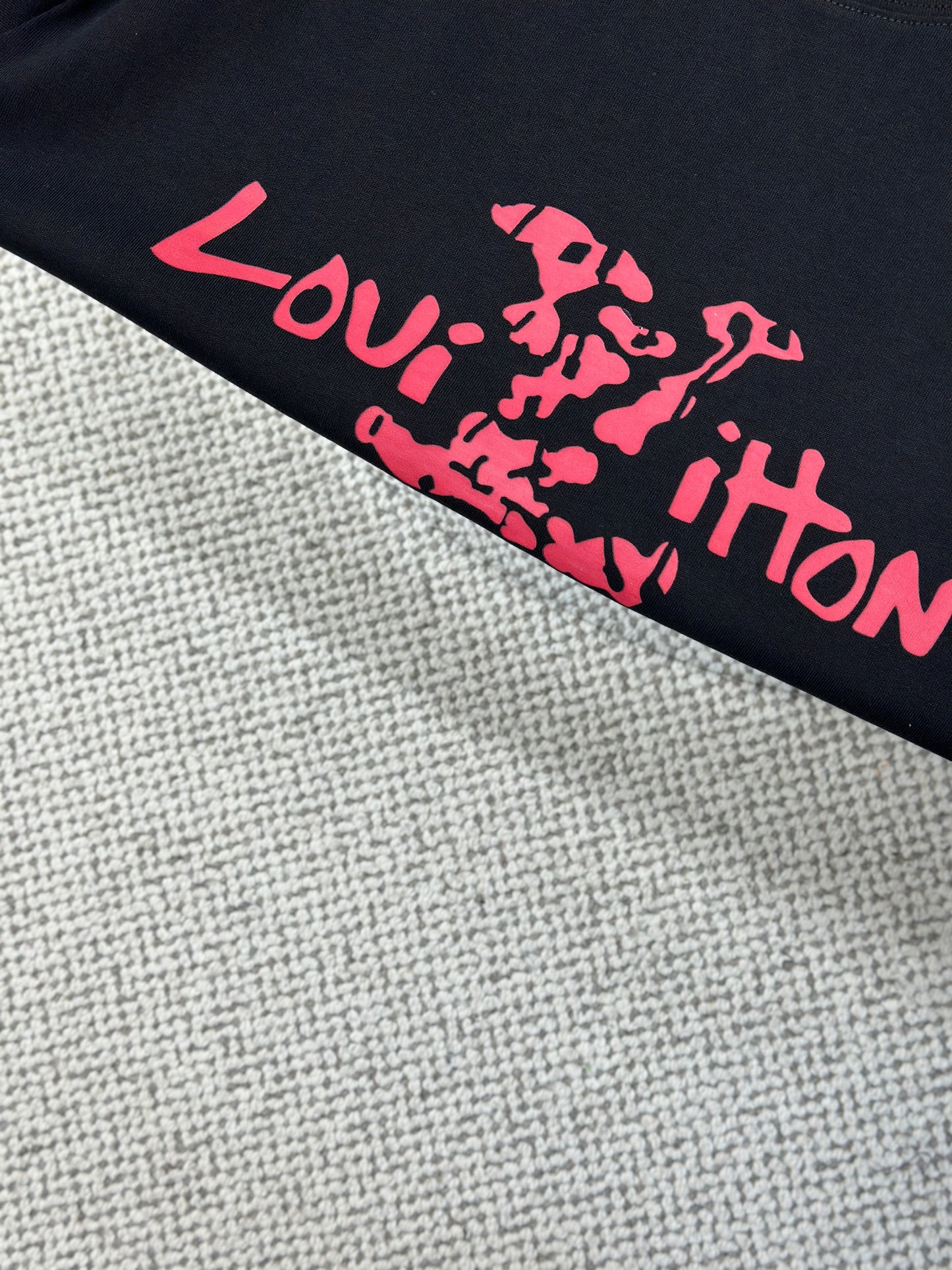 LOUI*V Logo-embossed cotton T-shirt