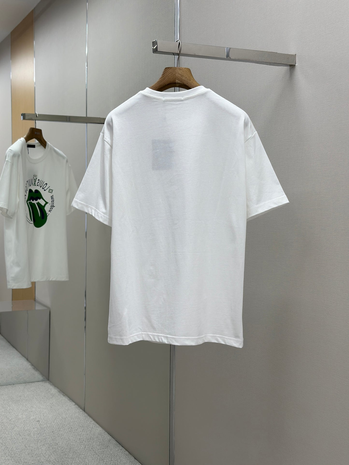 LOUI*V Logo-embossed cotton T-shirt