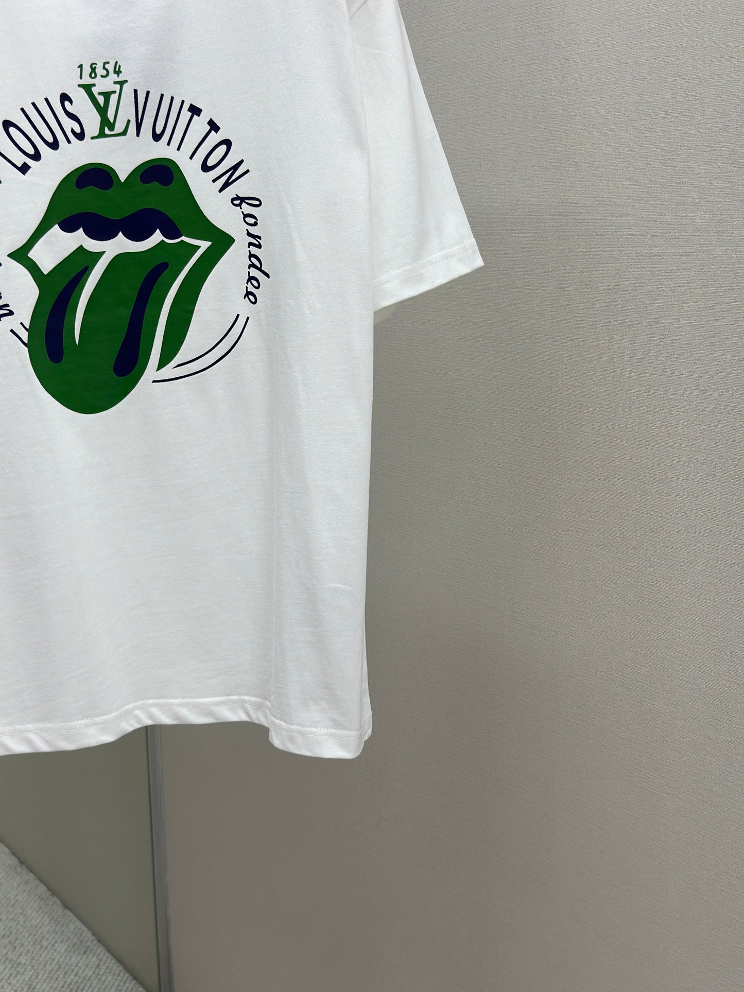 LOUI*V Logo-embossed cotton T-shirt