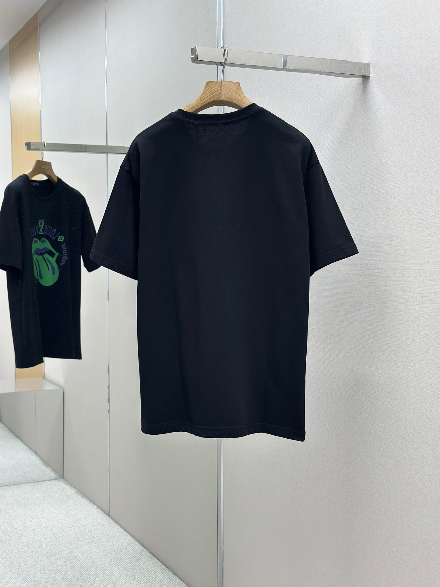 LOUI*V Logo-embossed cotton T-shirt