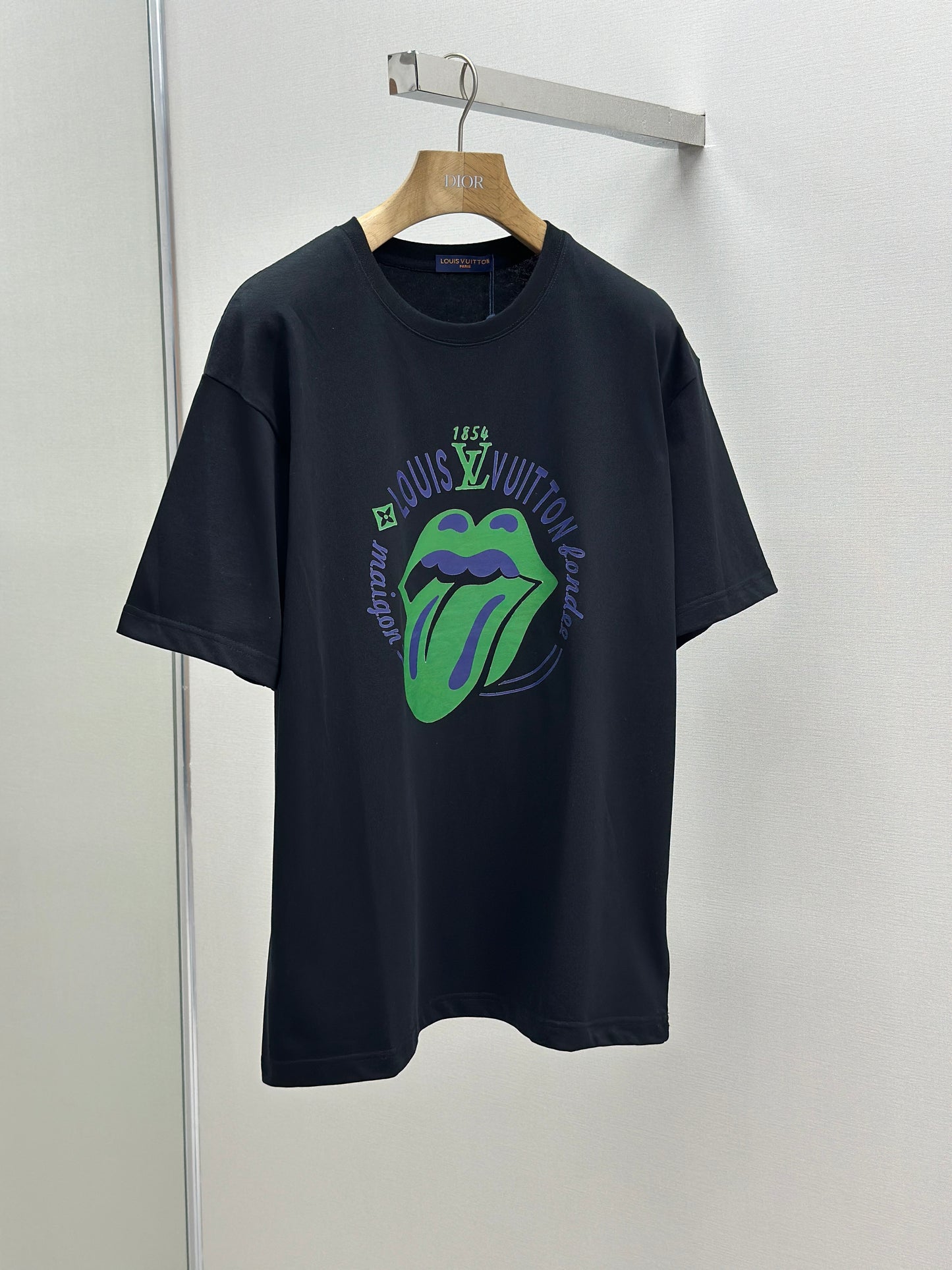 LOUI*V Logo-embossed cotton T-shirt