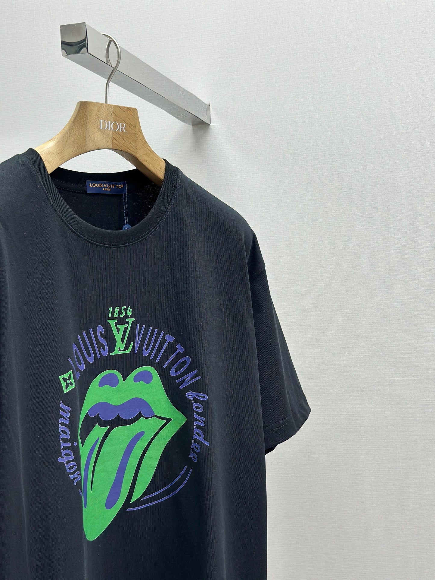 LOUI*V Logo-embossed cotton T-shirt