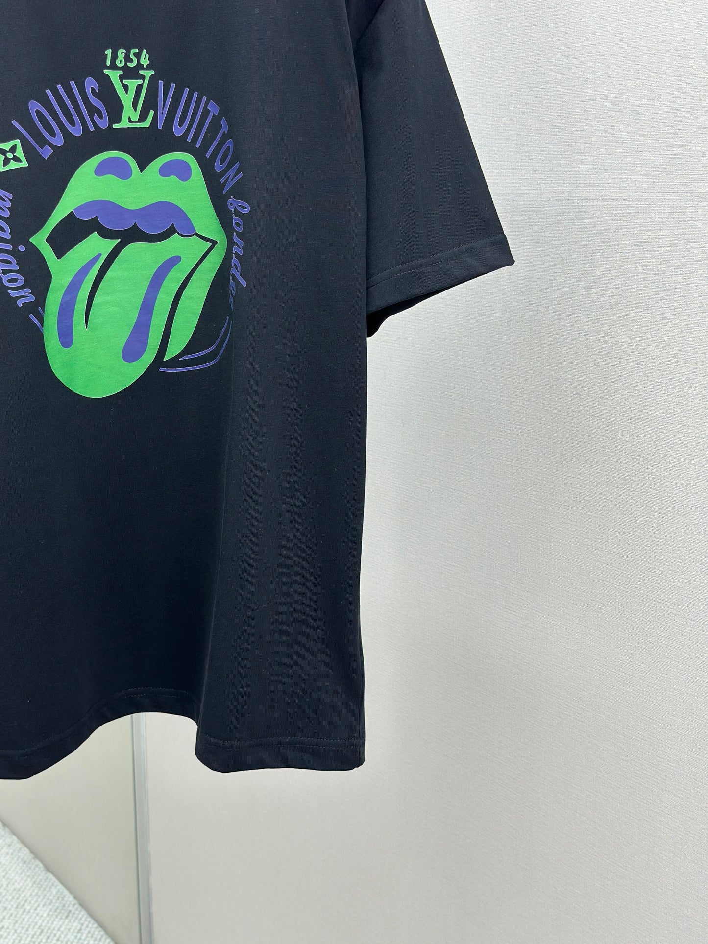 LOUI*V Logo-embossed cotton T-shirt