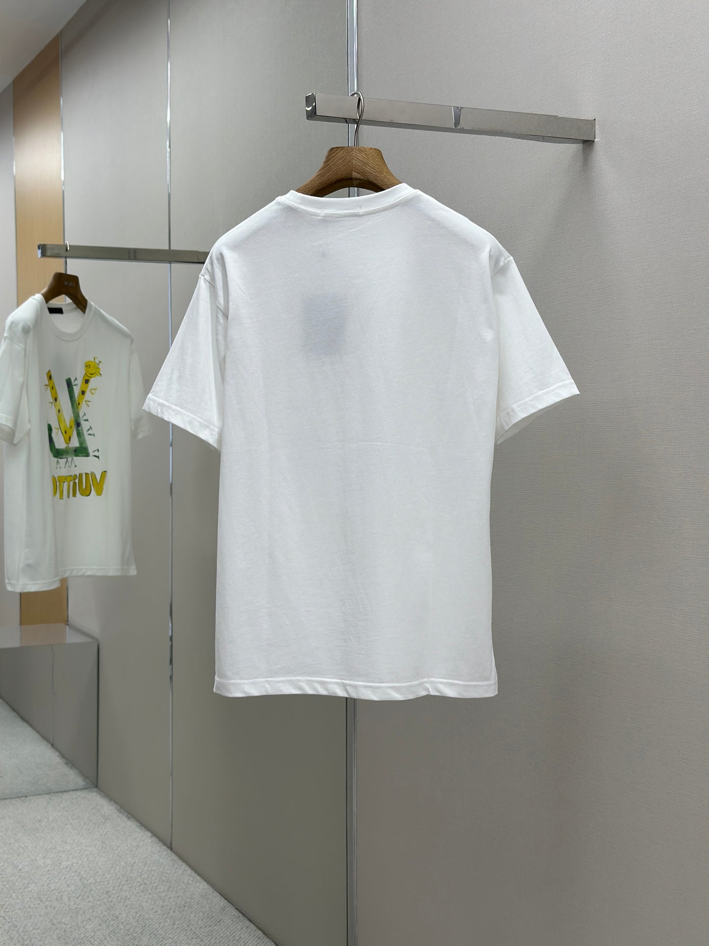 LOUI*V Logo-embossed cotton T-shirt