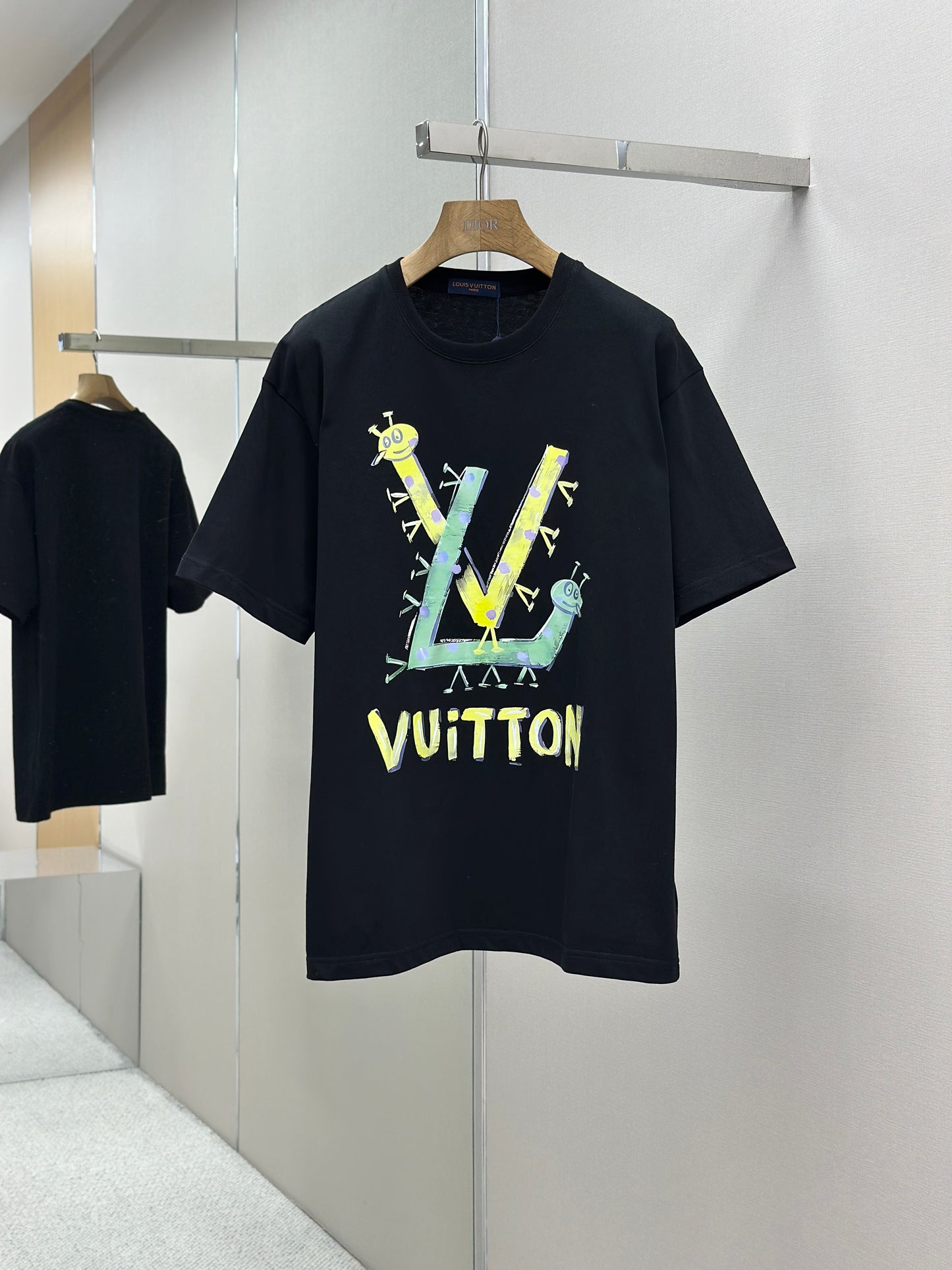 LOUI*V Logo-embossed cotton T-shirt