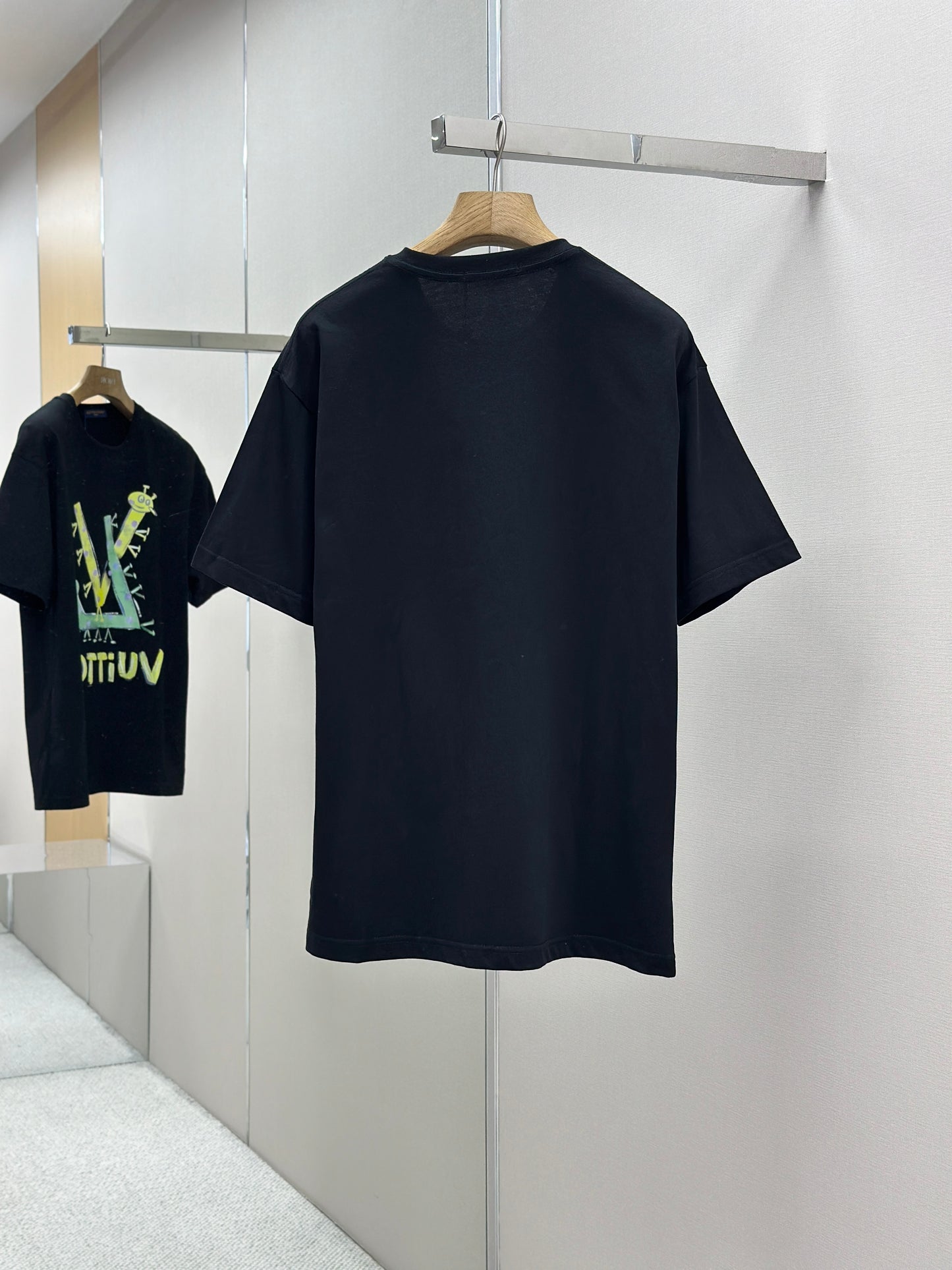 LOUI*V Logo-embossed cotton T-shirt