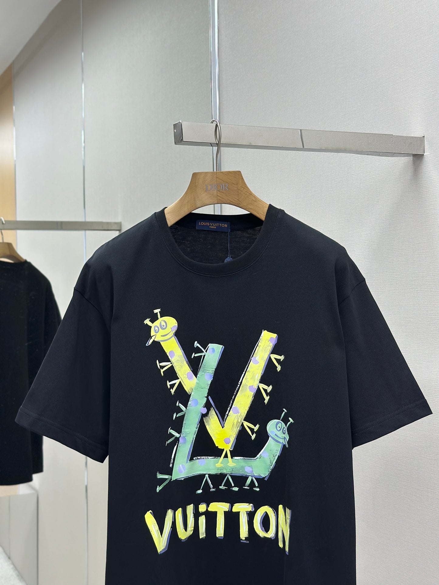 LOUI*V Logo-embossed cotton T-shirt