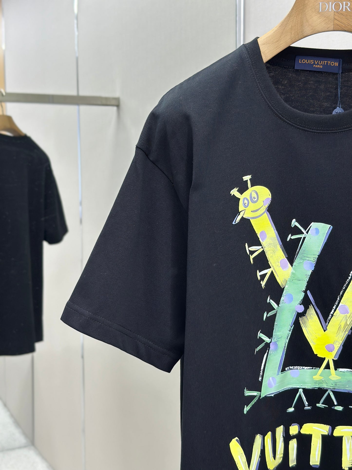 LOUI*V Logo-embossed cotton T-shirt