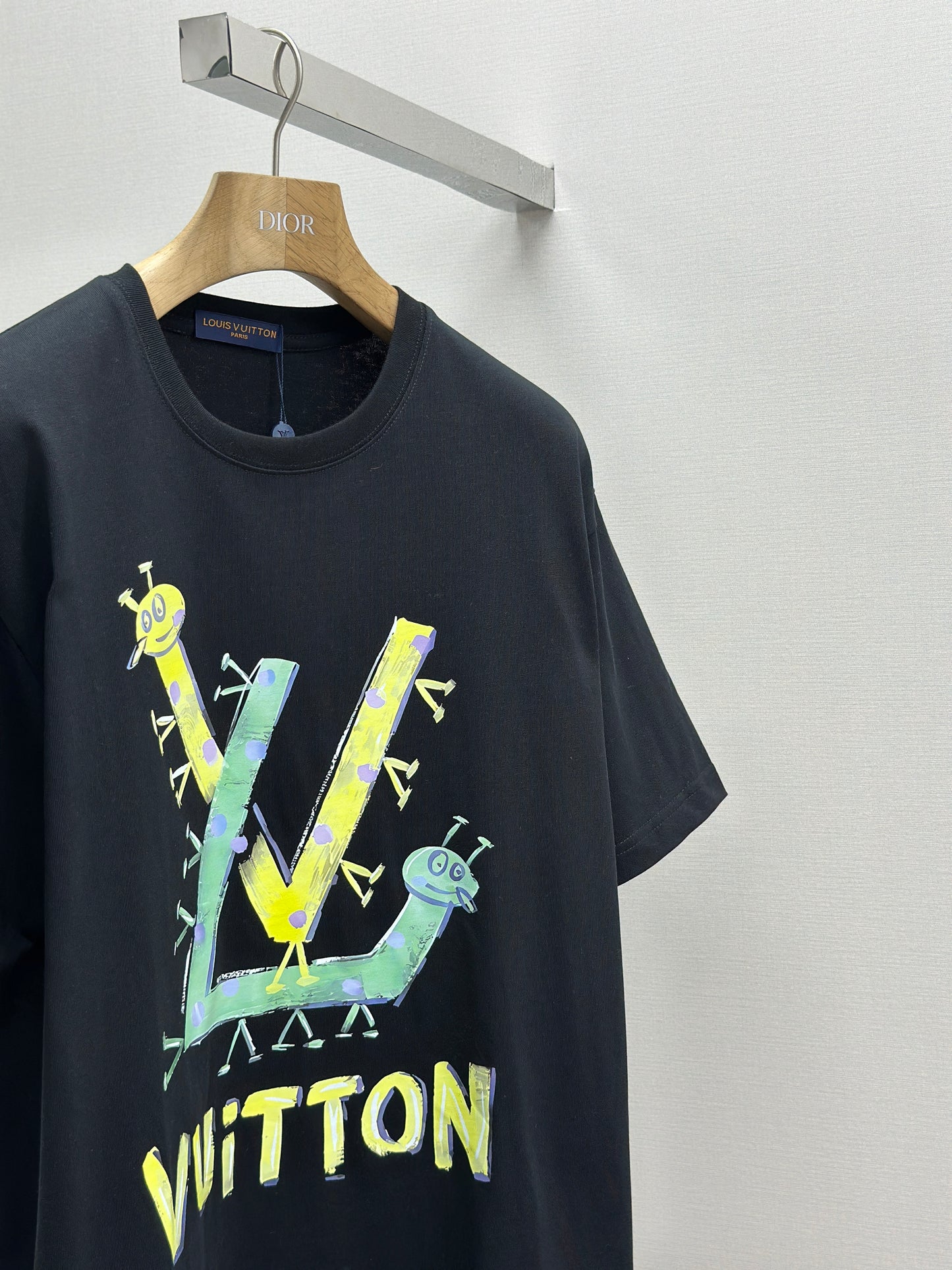 LOUI*V Logo-embossed cotton T-shirt