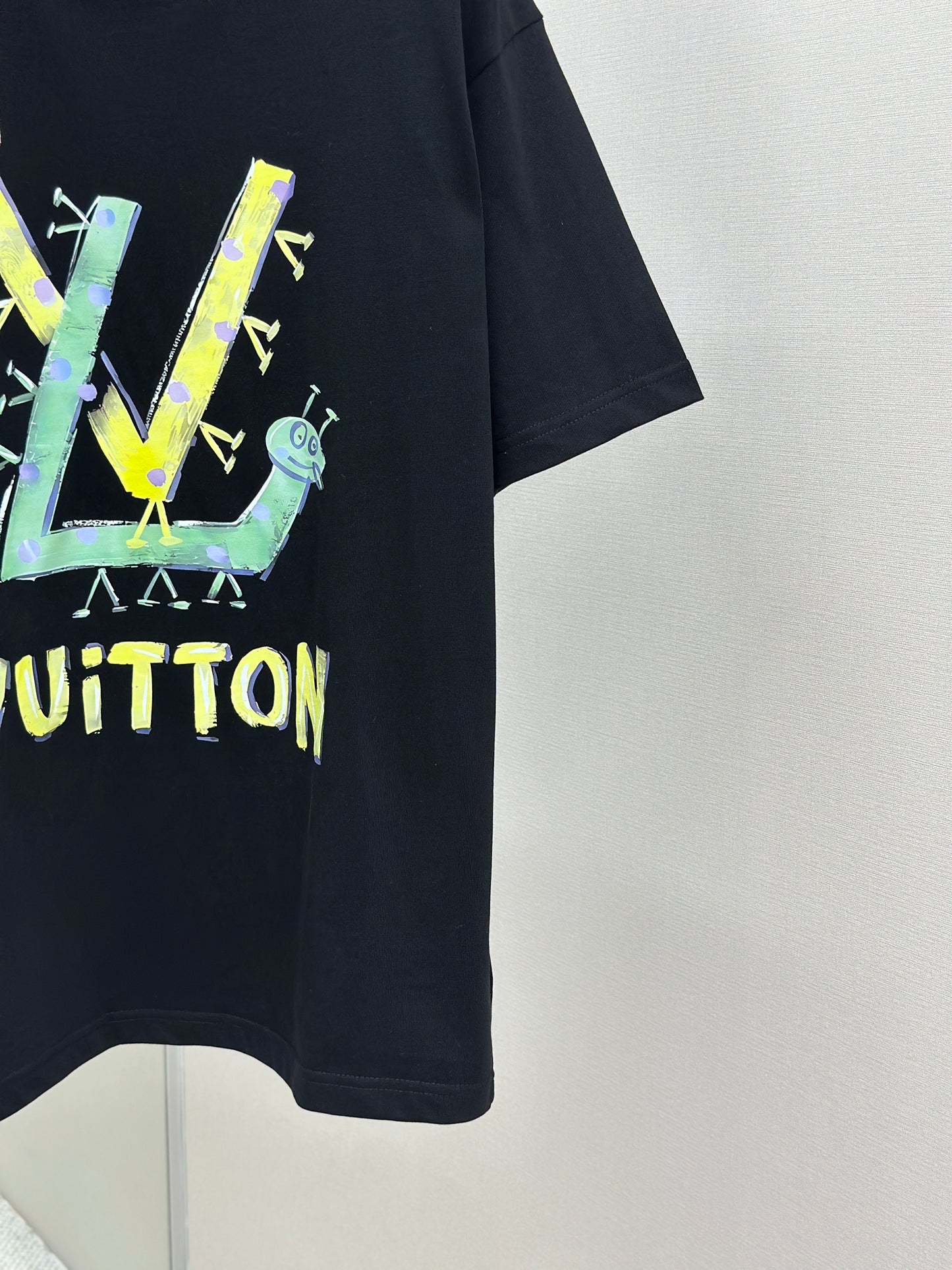 LOUI*V Logo-embossed cotton T-shirt