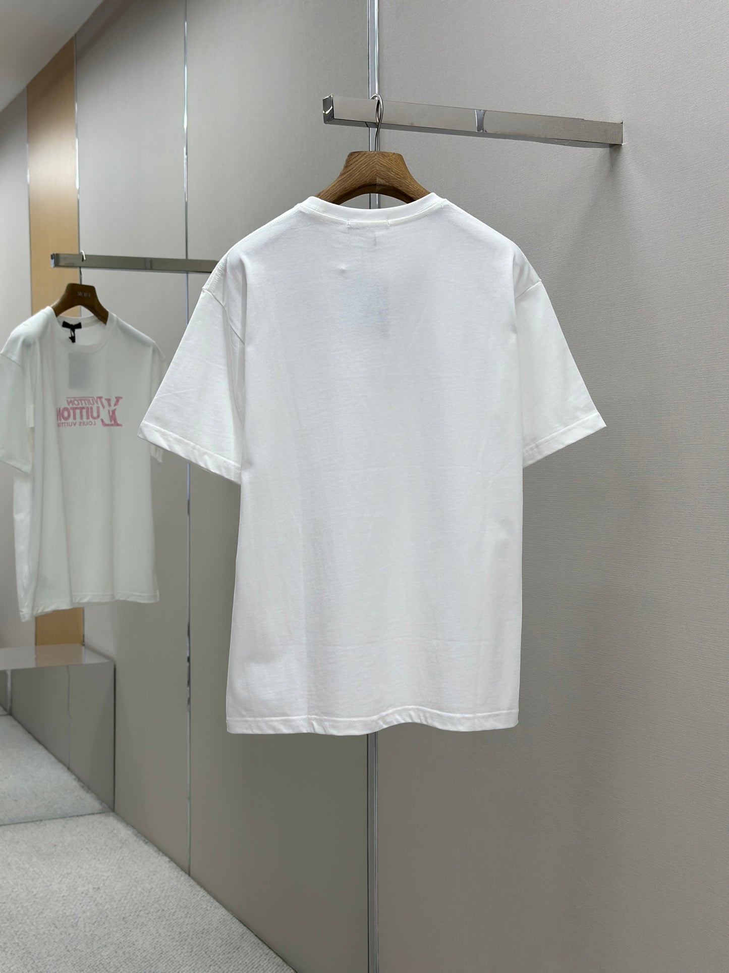 LOUI*V Logo-embossed cotton T-shirt