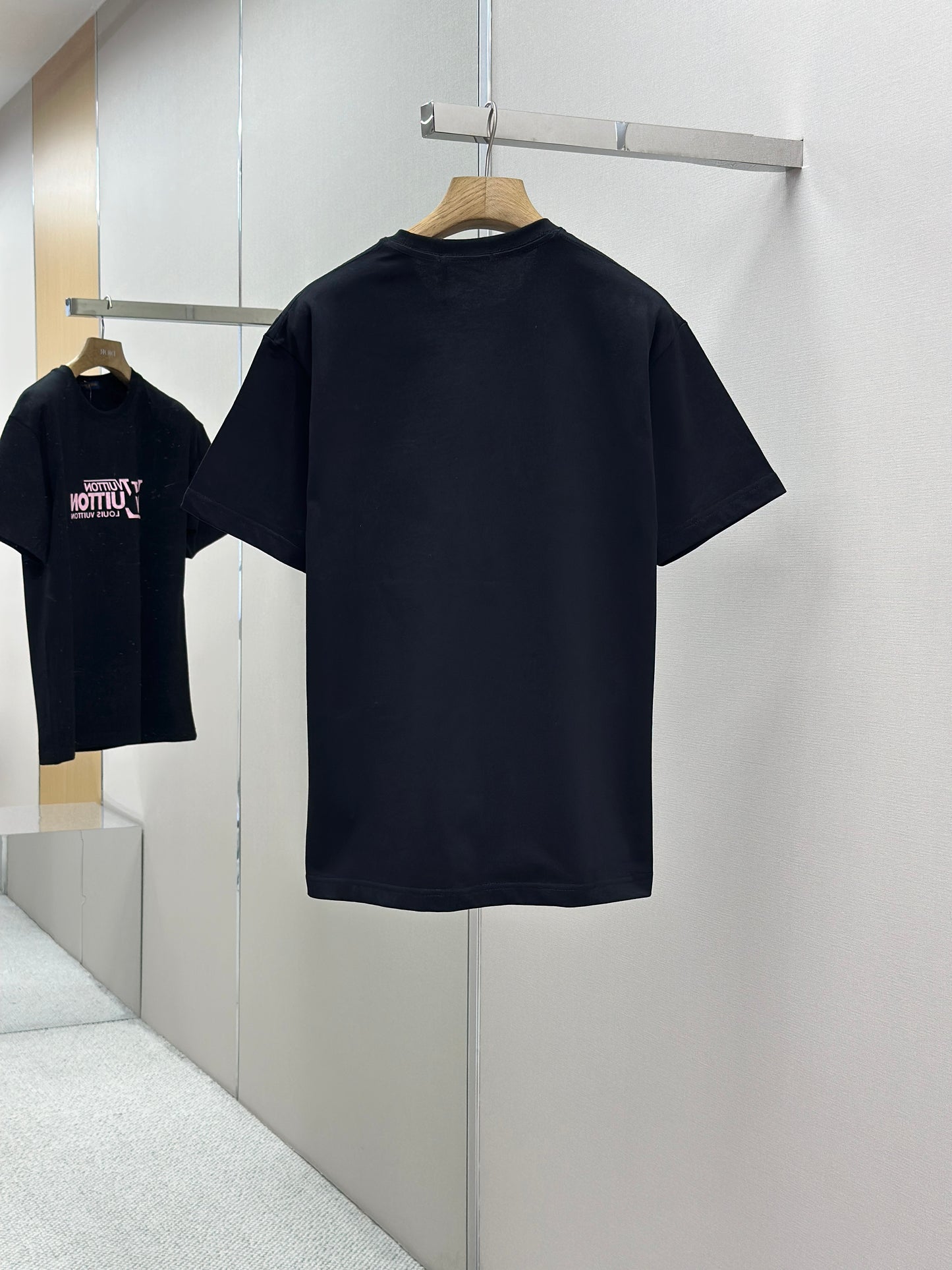 LOUI*V Logo-embossed cotton T-shirt