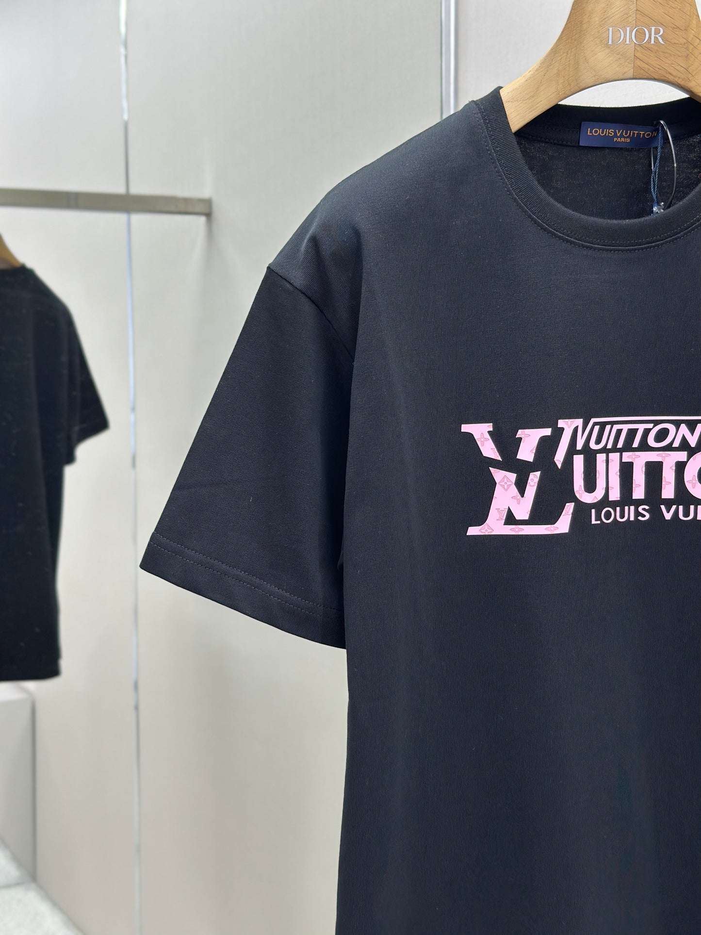 LOUI*V Logo-embossed cotton T-shirt