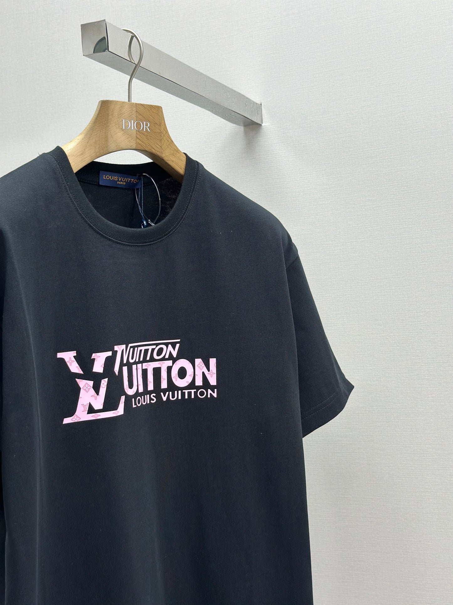 LOUI*V Logo-embossed cotton T-shirt
