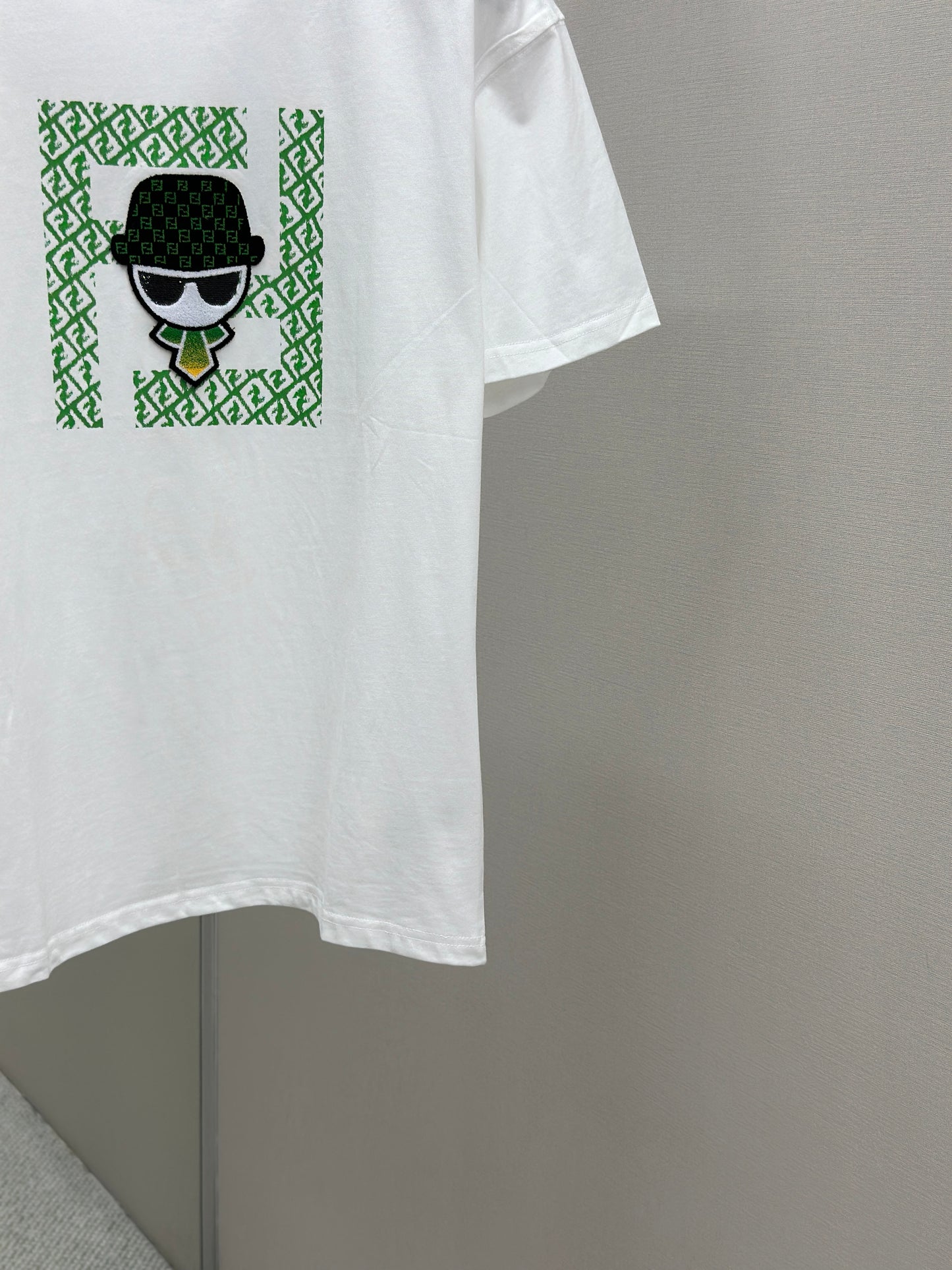 FEND1 Patterned cotton T-shirt