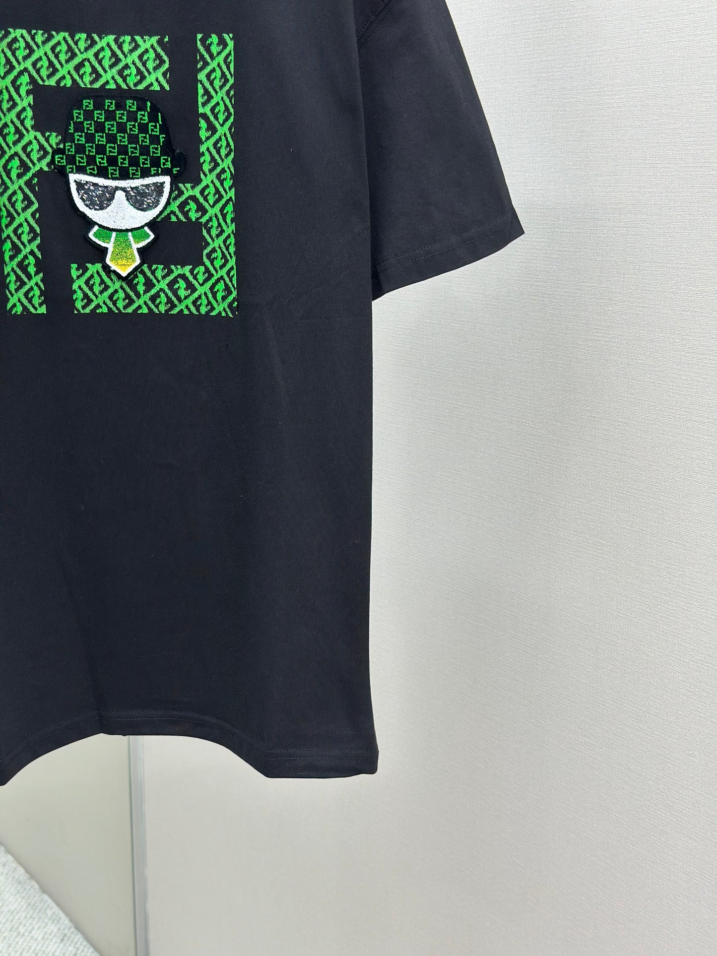 FEND1 Patterned cotton T-shirt