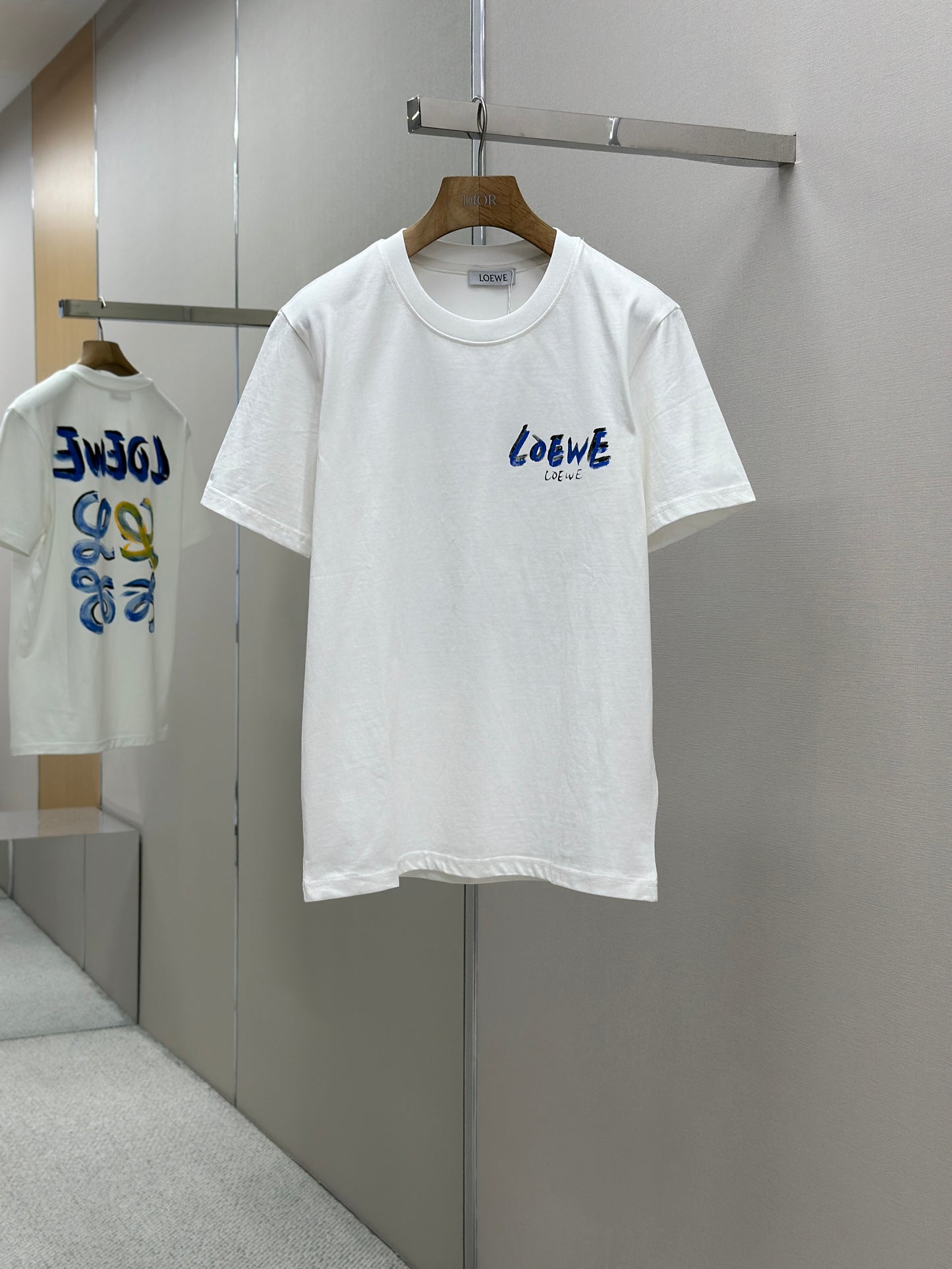 LOE*W Patterned cotton T-shirt