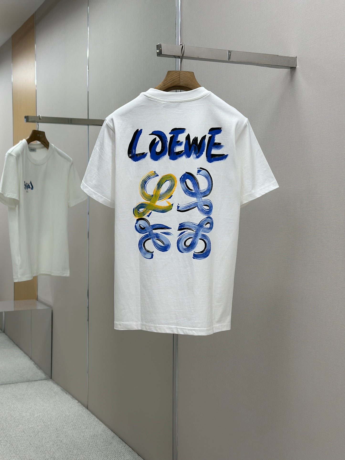 LOE*W Patterned cotton T-shirt