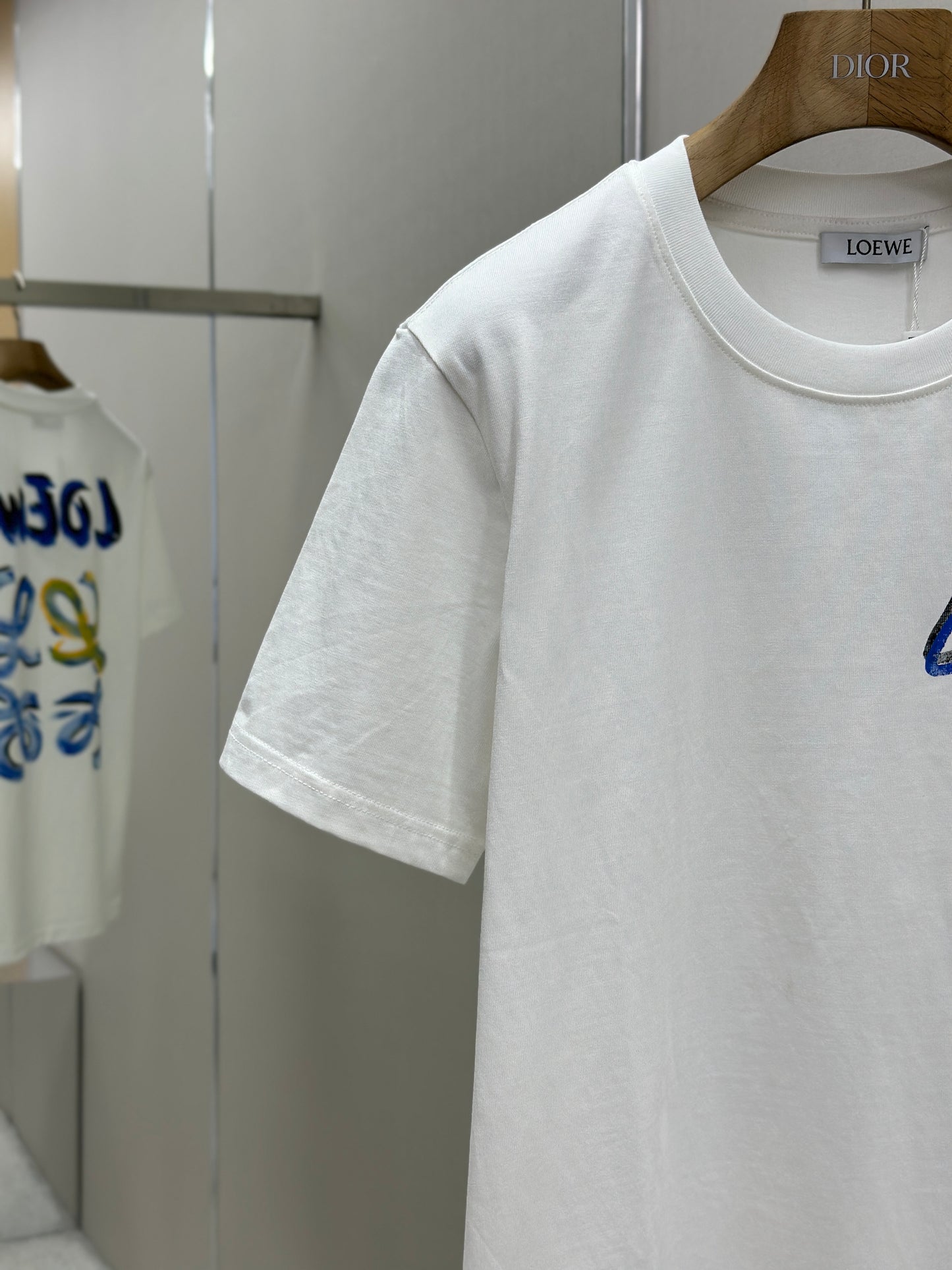 LOE*W Patterned cotton T-shirt