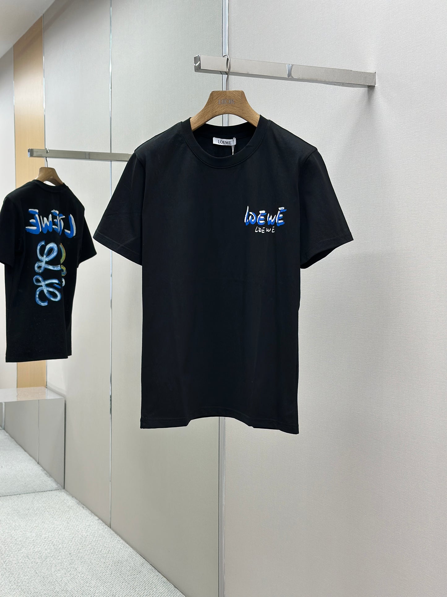 LOE*W Patterned cotton T-shirt