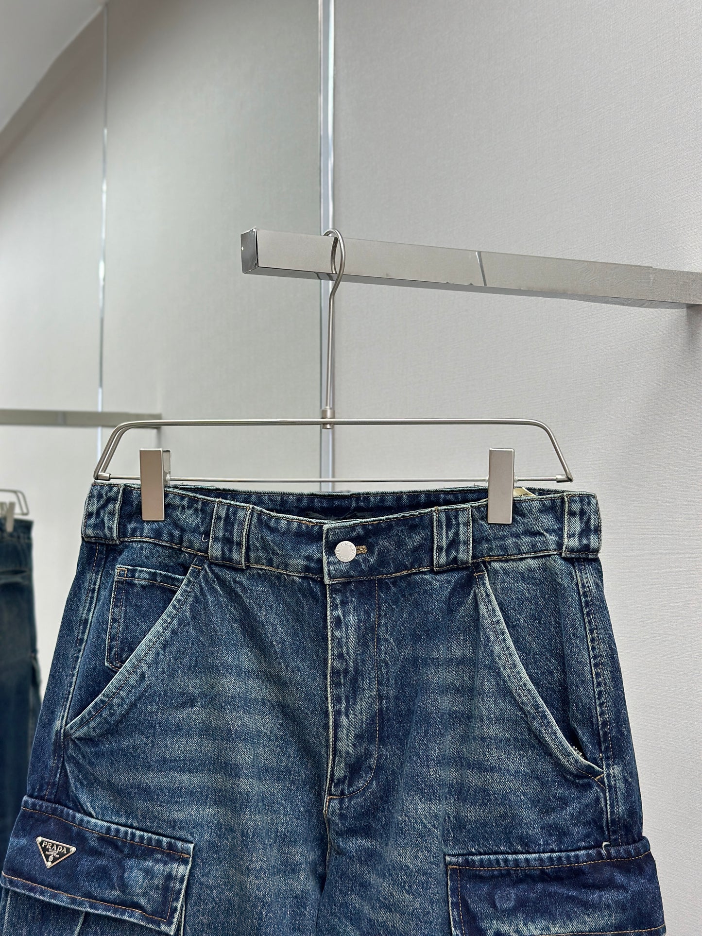 PRA* Denim cargo jeans