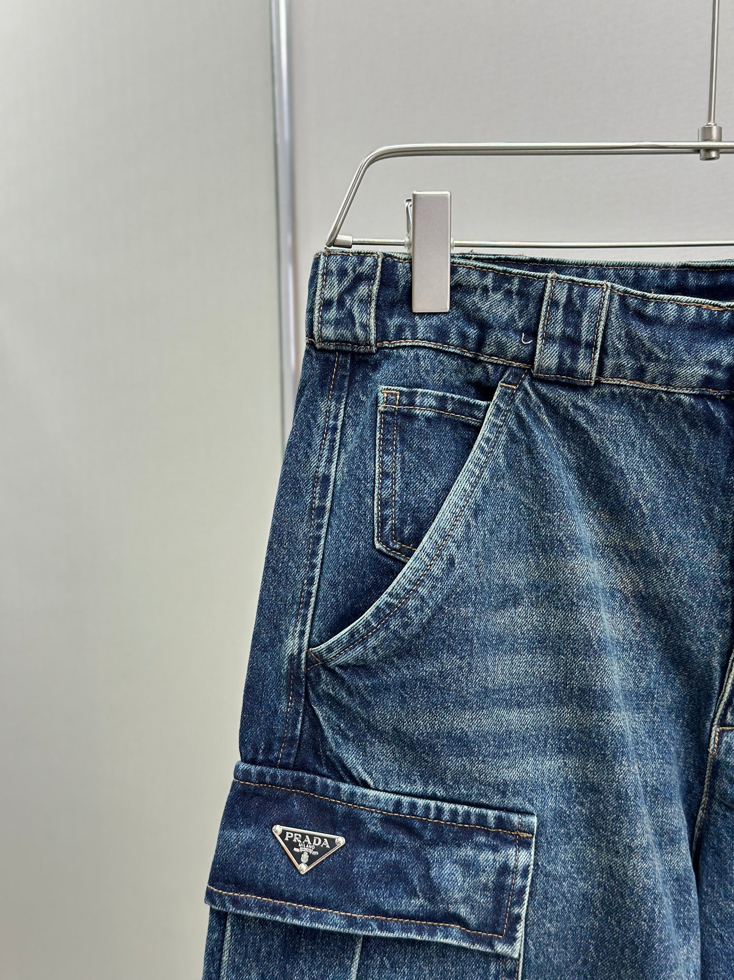PRA* Denim cargo jeans