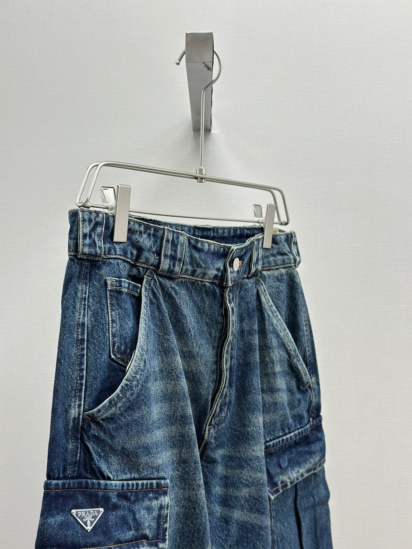 PRA* Denim cargo jeans