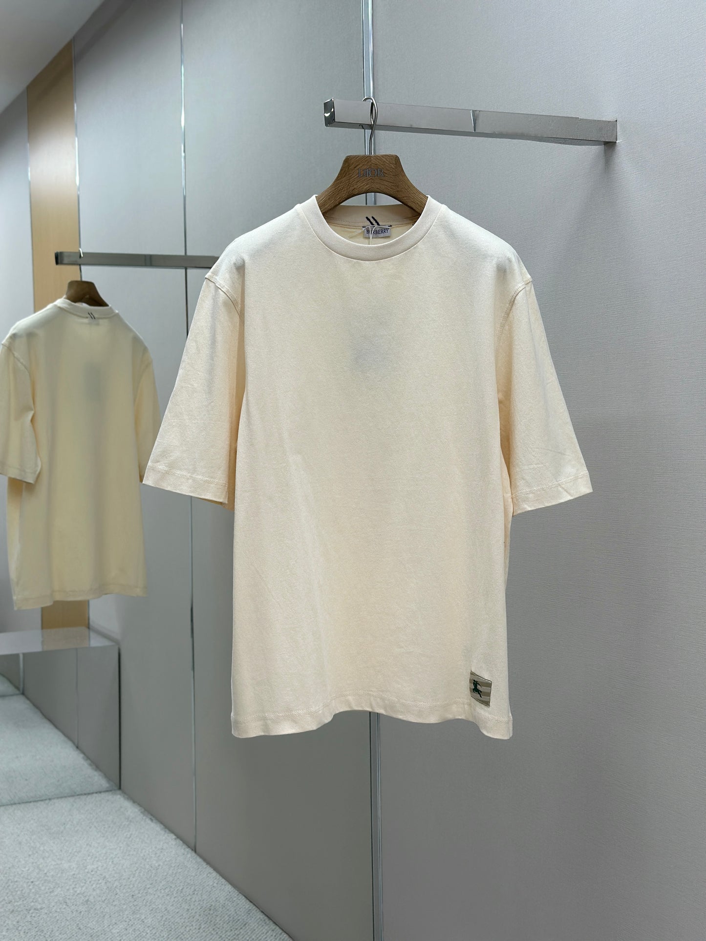 BURB* Check Label Cotton T-shirt