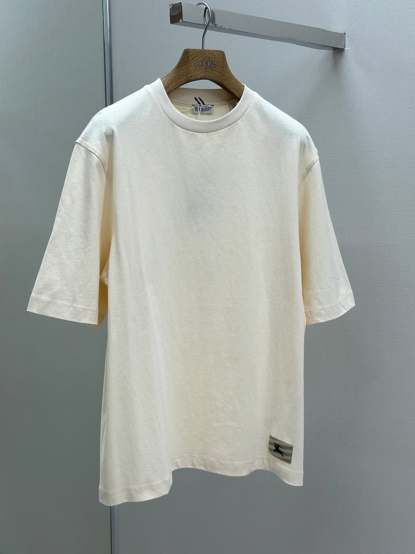 BURB* Check Label Cotton T-shirt