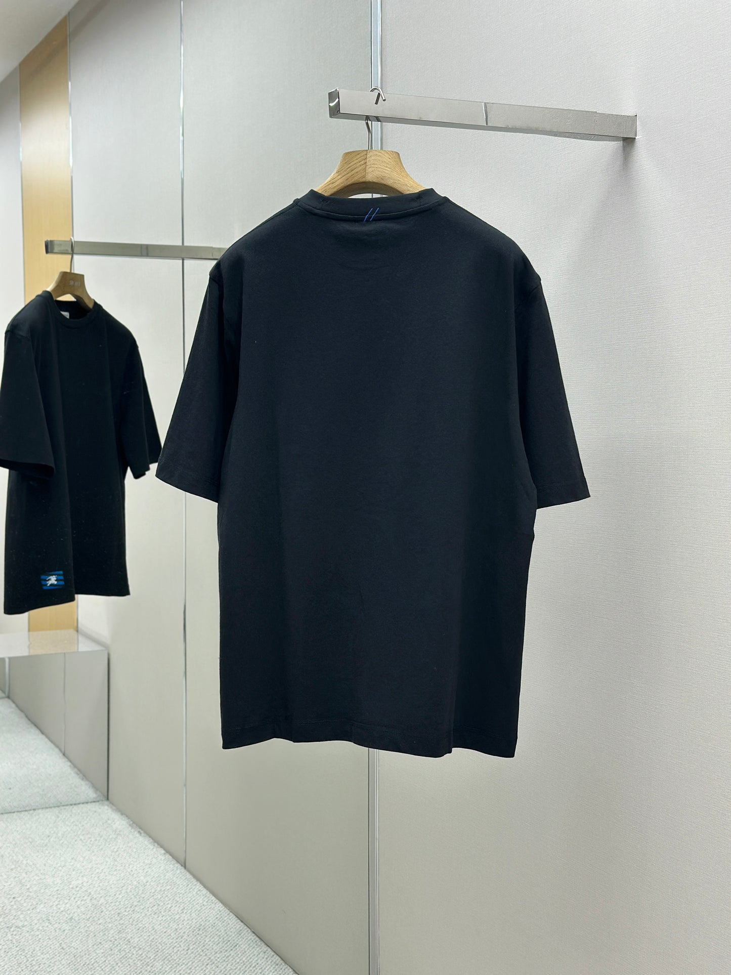 BURB* Check Label Cotton T-shirt