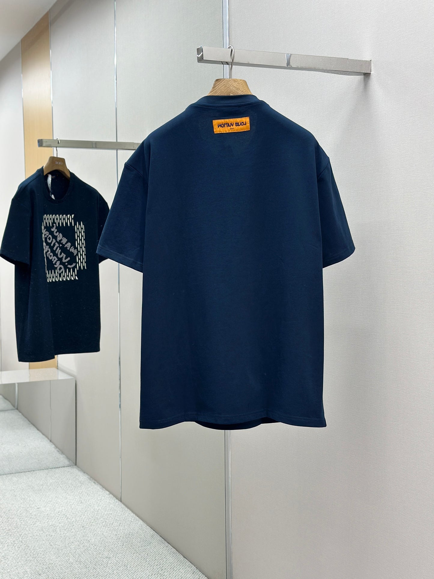 LOUI*V Embroidered Signature Cotton T-Shirt