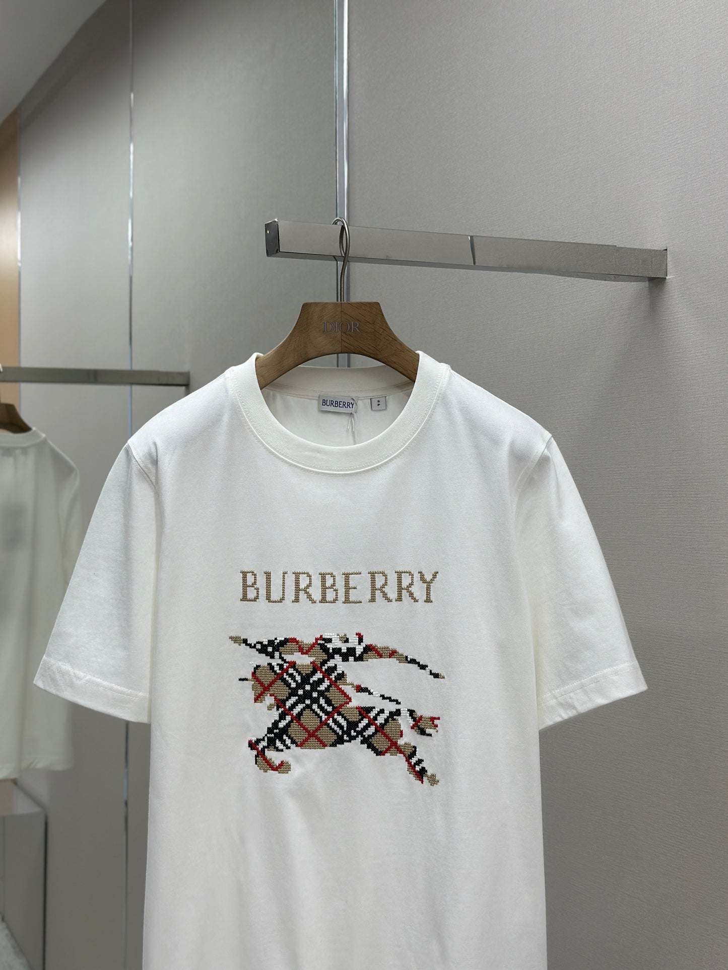 BURB* Cross Stitch EKD Cotton T-shirt