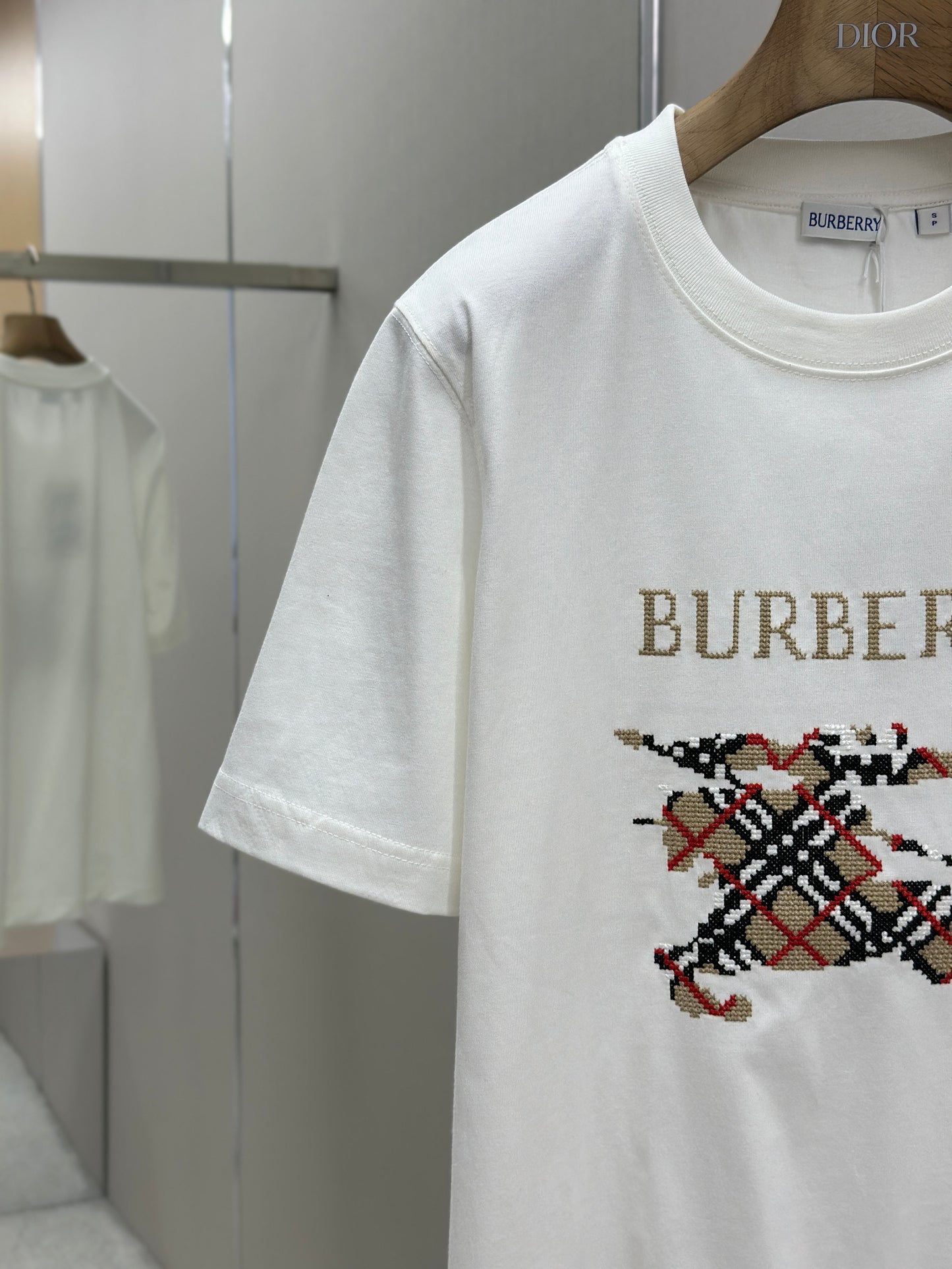 BURB* Cross Stitch EKD Cotton T-shirt