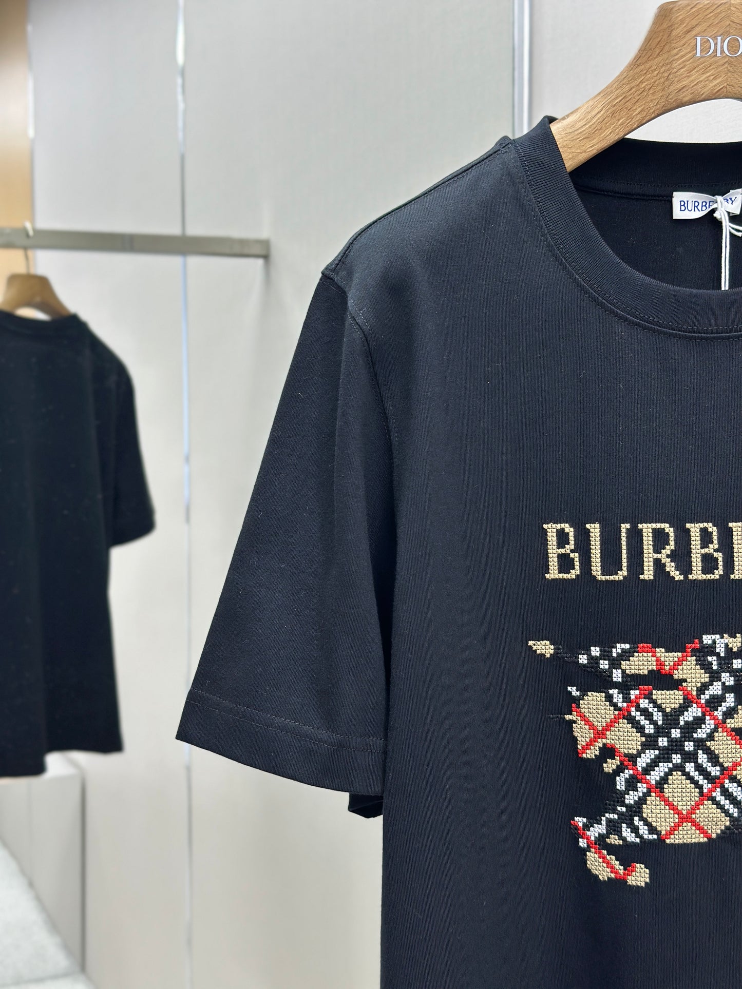 BURB* Cross Stitch EKD Cotton T-shirt