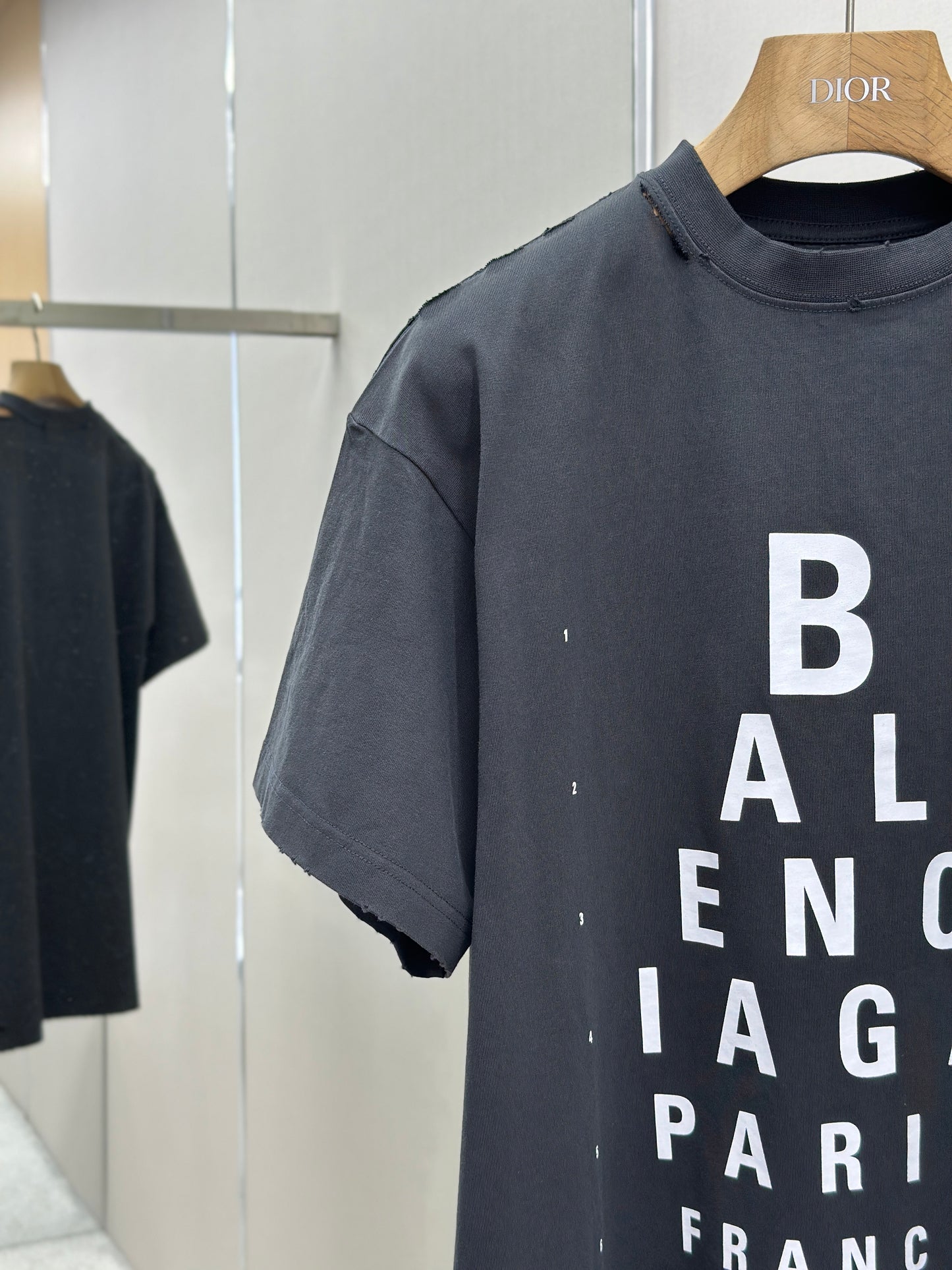 BALENC* Optical T-shirt Oversized in Black/white
