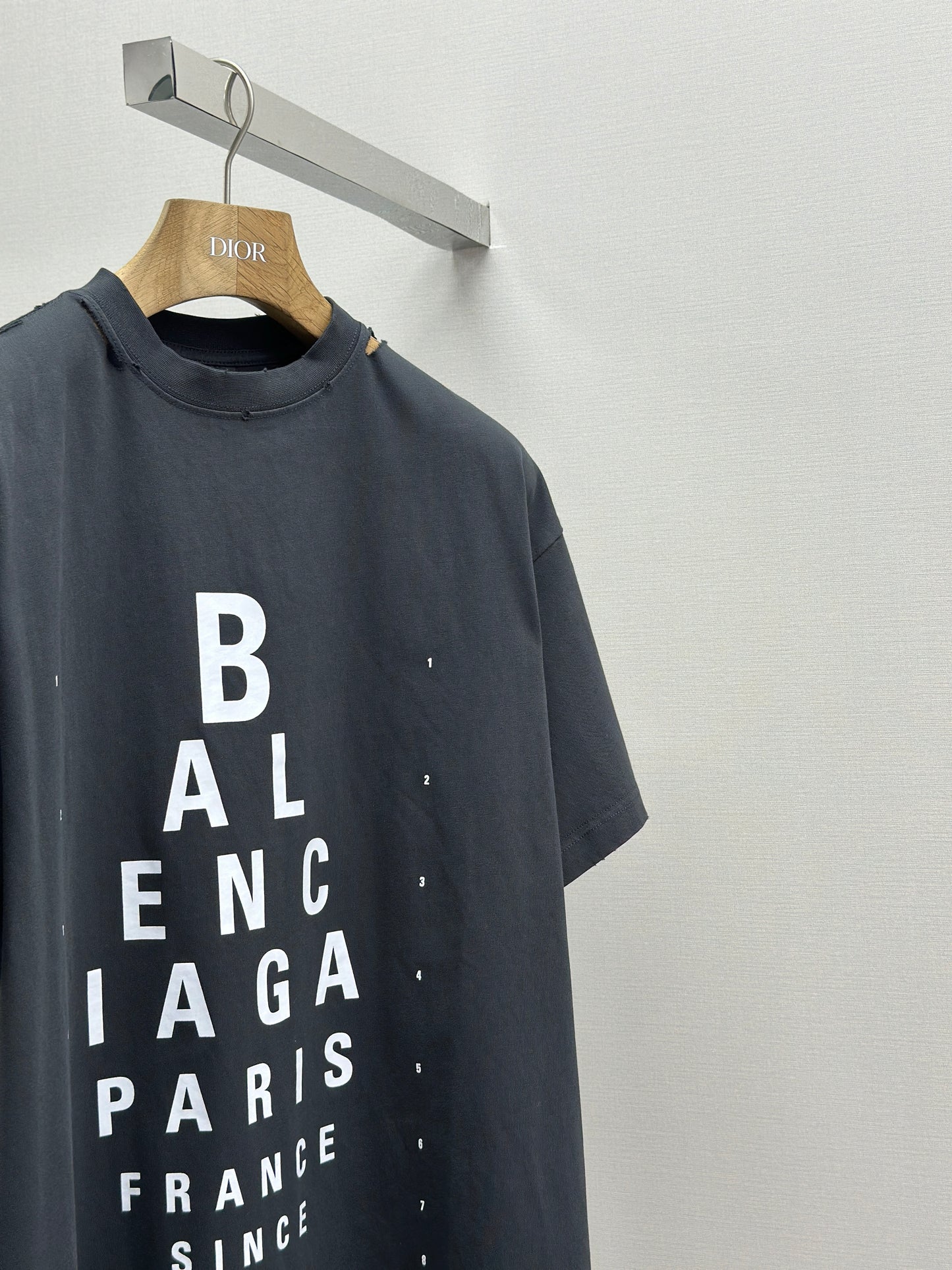 BALENC* Optical T-shirt Oversized in Black/white
