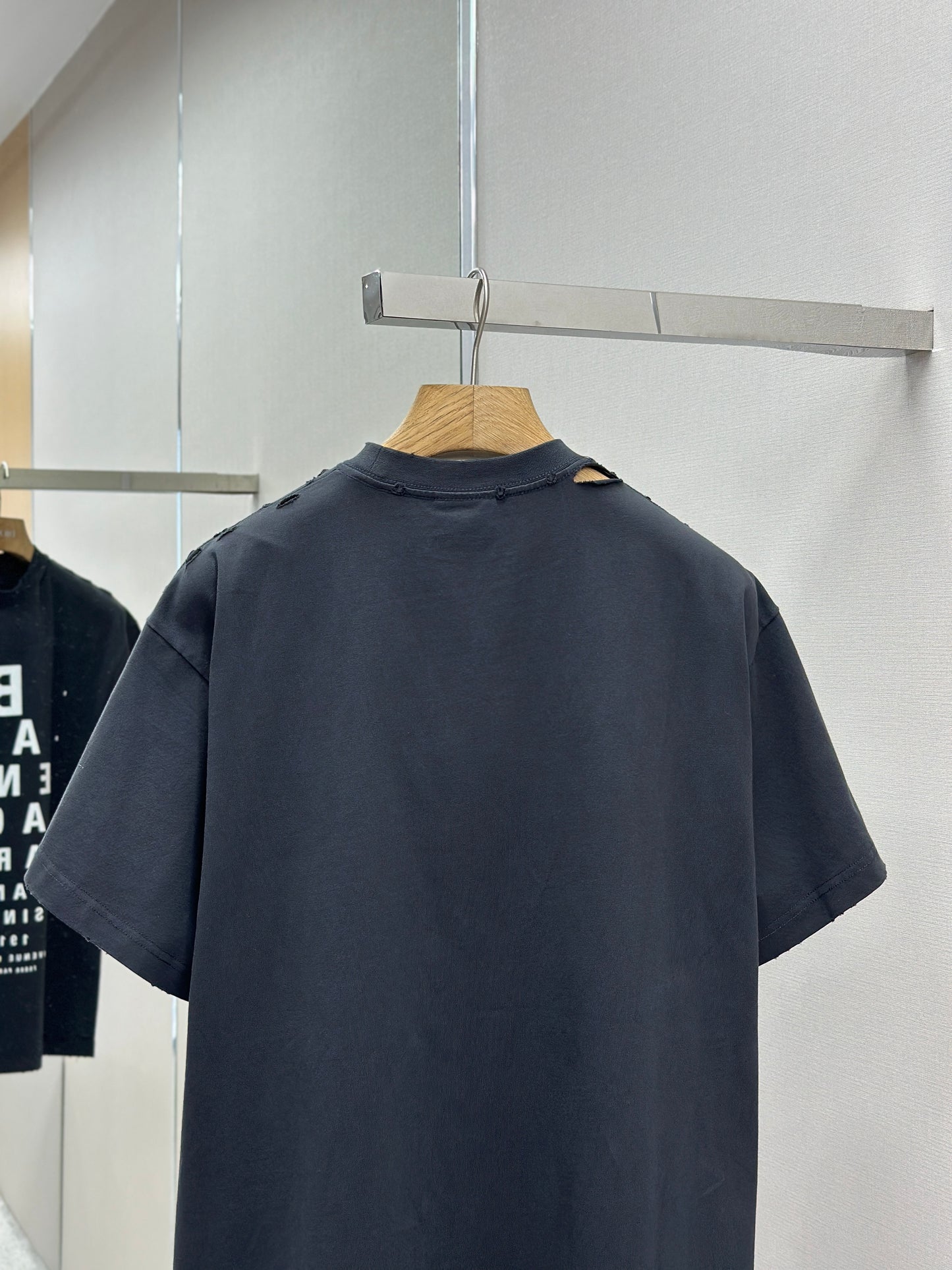 BALENC* Optical T-shirt Oversized in Black/white