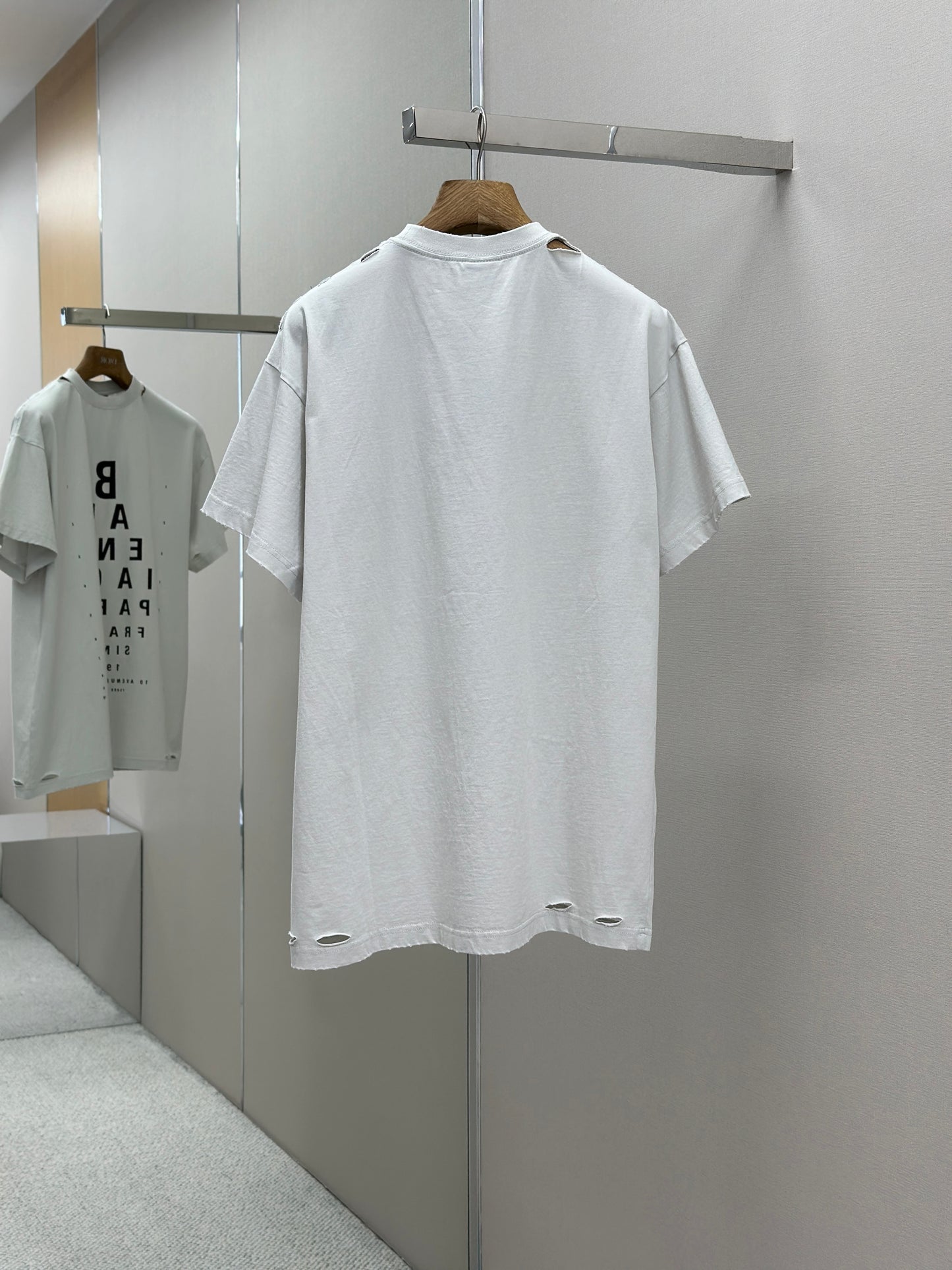BALENC* Optical T-shirt Oversized in Black/white