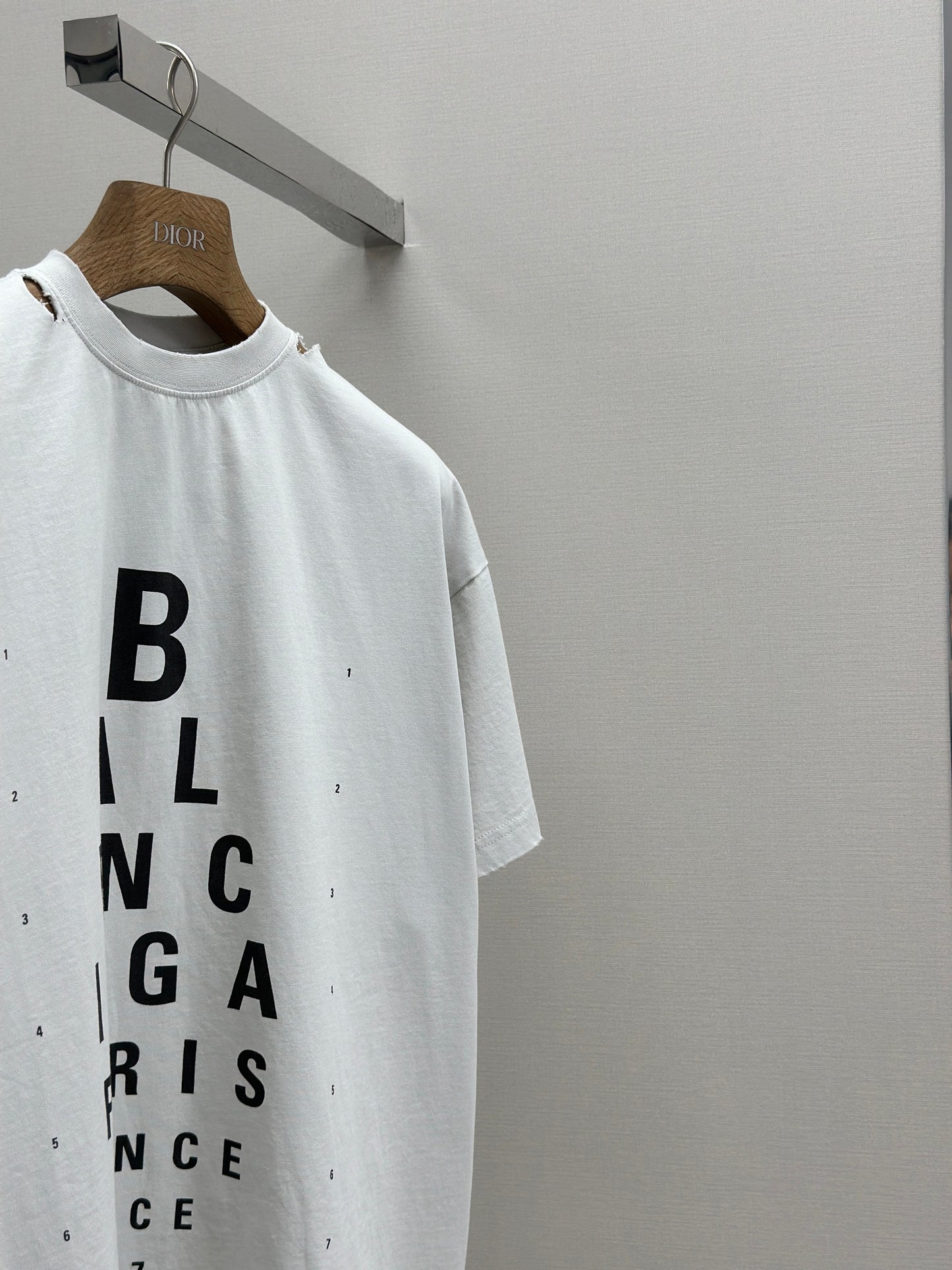 BALENC* Optical T-shirt Oversized in Black/white