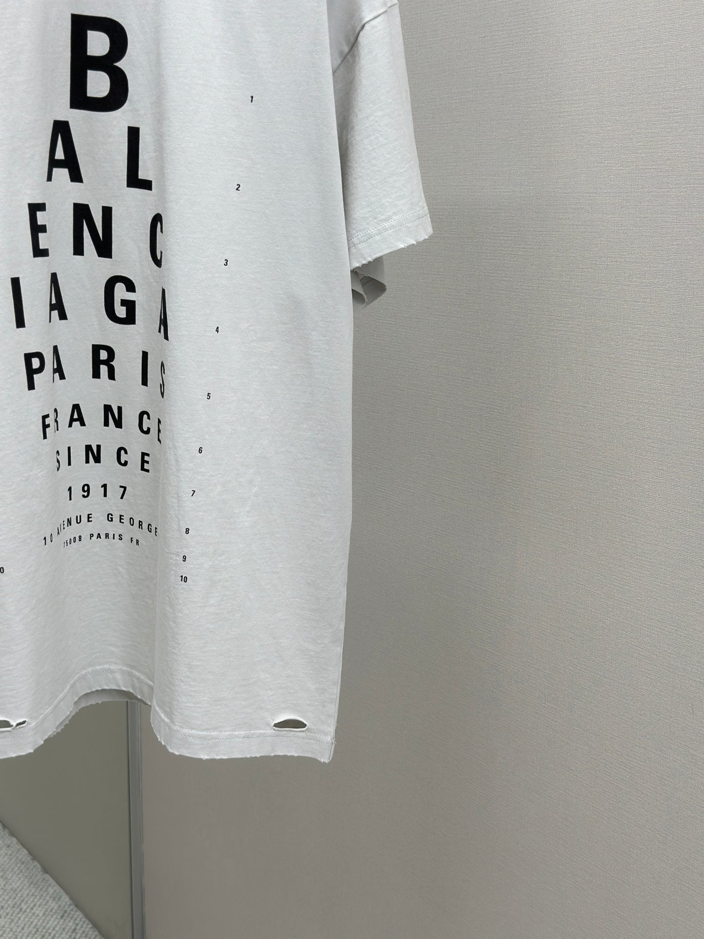 BALENC* Optical T-shirt Oversized in Black/white