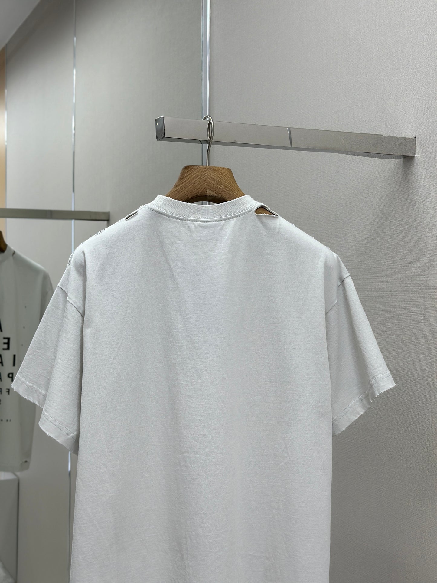 BALENC* Optical T-shirt Oversized in Black/white