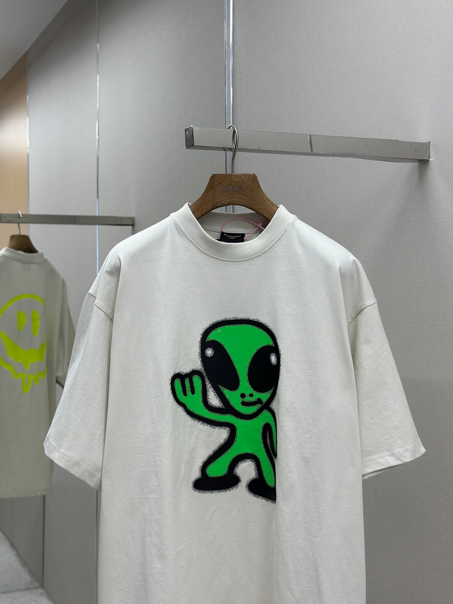 BALENC* High There + Dripley T-shirt Medium Fit in Dirty White