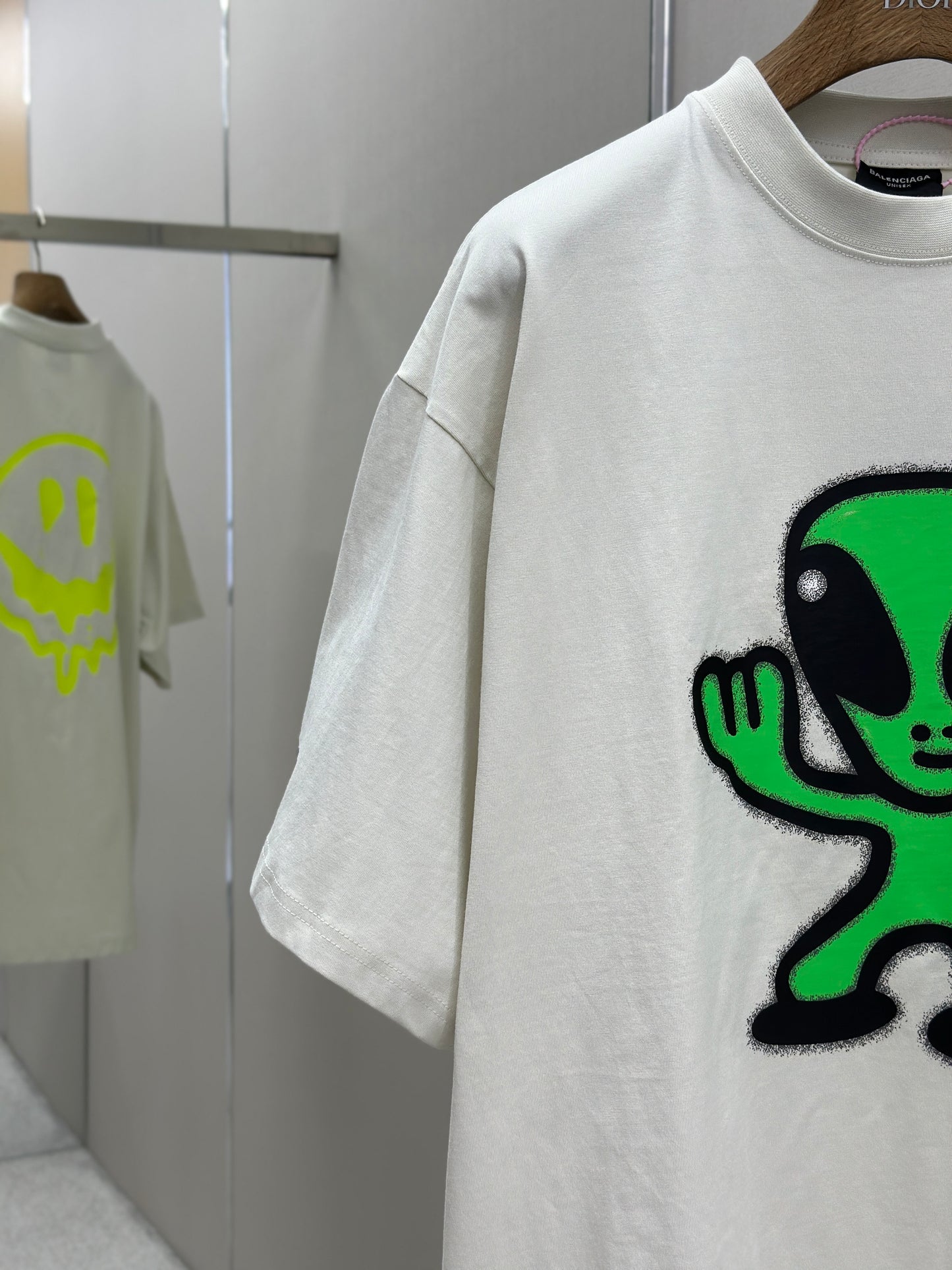 BALENC* High There + Dripley T-shirt Medium Fit in Dirty White