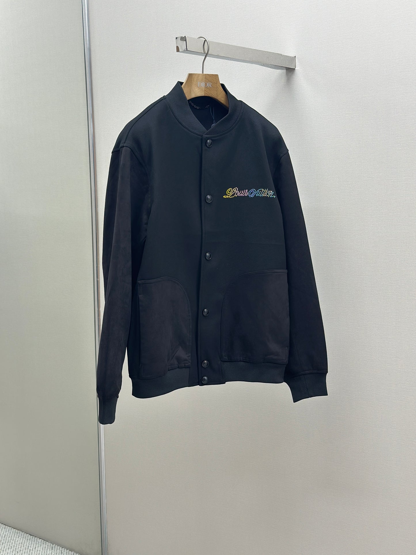 LOUI*V Leather Mix Varsity Blouson
