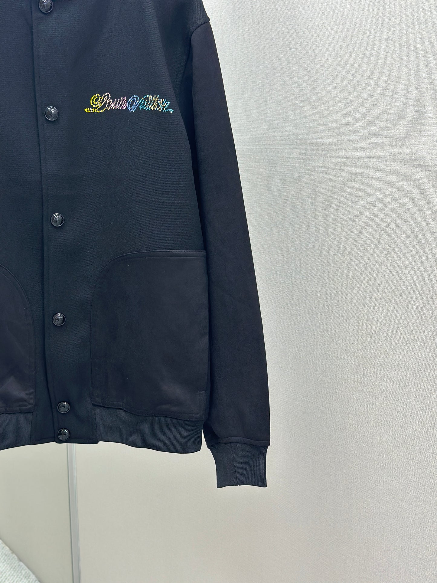 LOUI*V Leather Mix Varsity Blouson