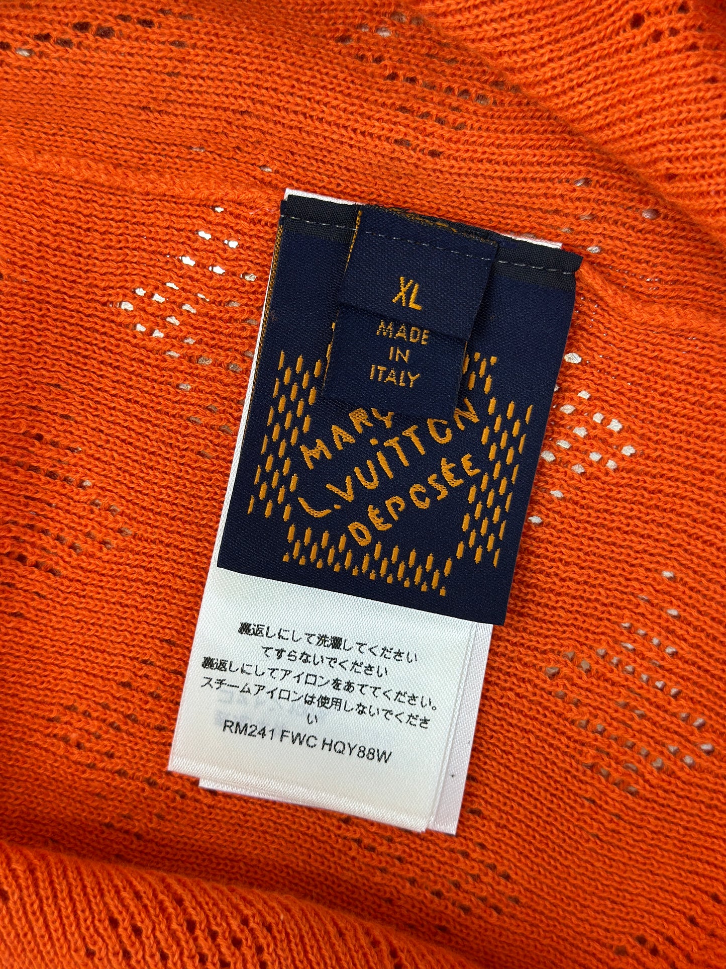LOUI*V Monogram Pointelle Short-Sleeved Cotton Shirt
