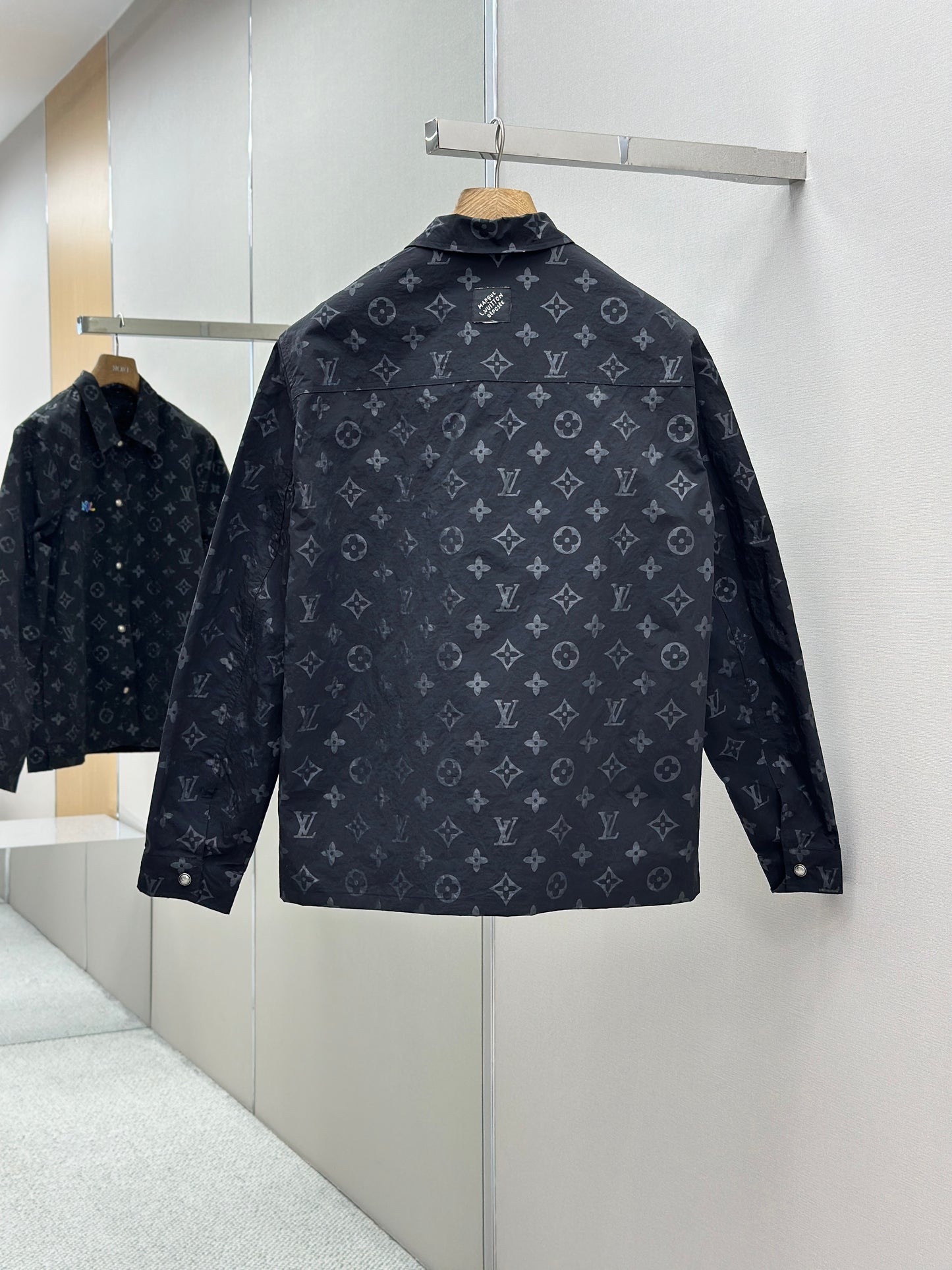 LOUI*V Monogram Moire Jacquard Silk Overshirt