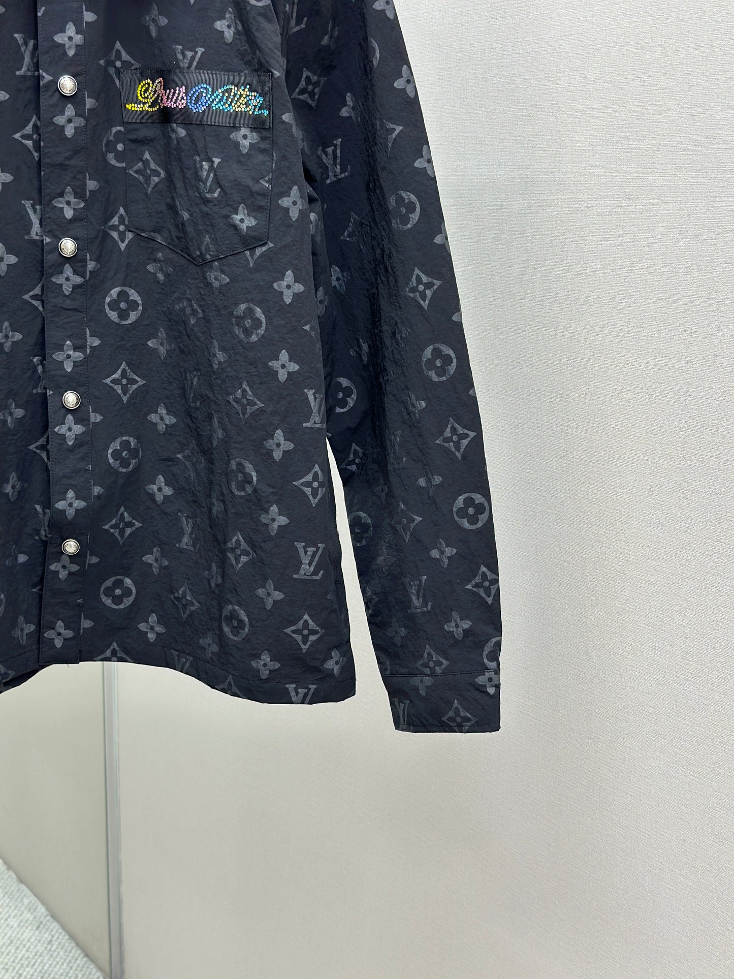 LOUI*V Monogram Moire Jacquard Silk Overshirt
