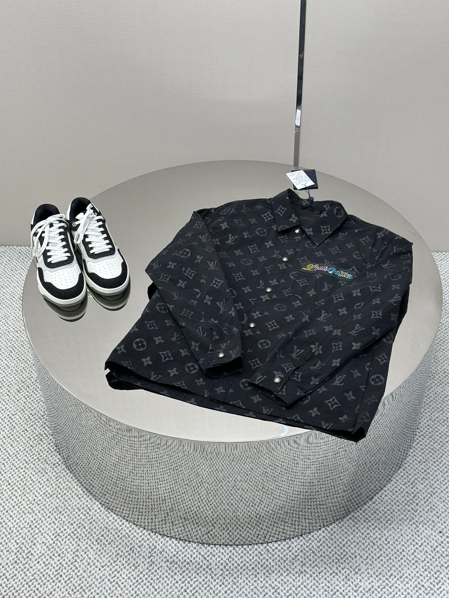 LOUI*V Monogram Moire Jacquard Silk Overshirt